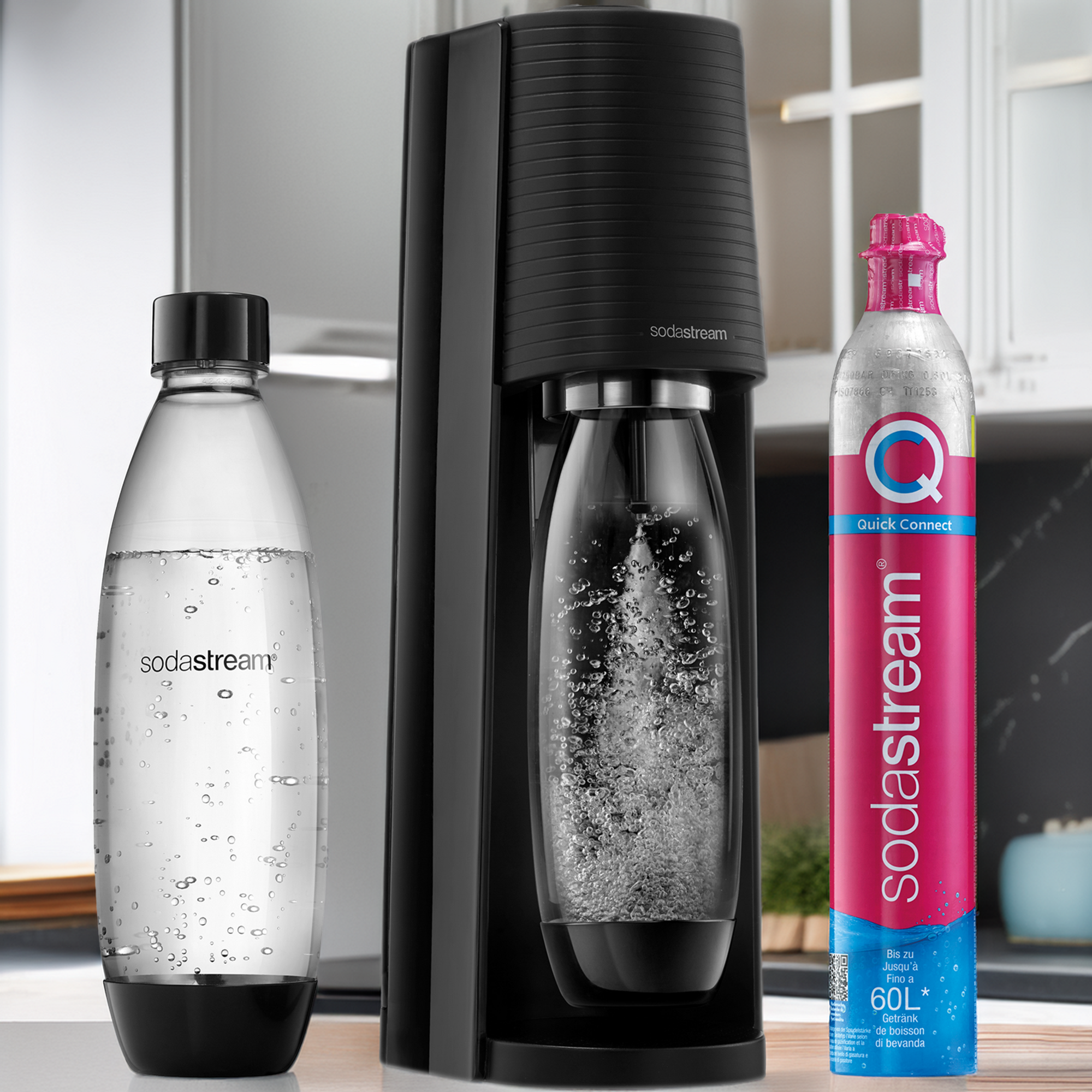 Saturator do wody gazowanej Terra czarny SodaStream - 1