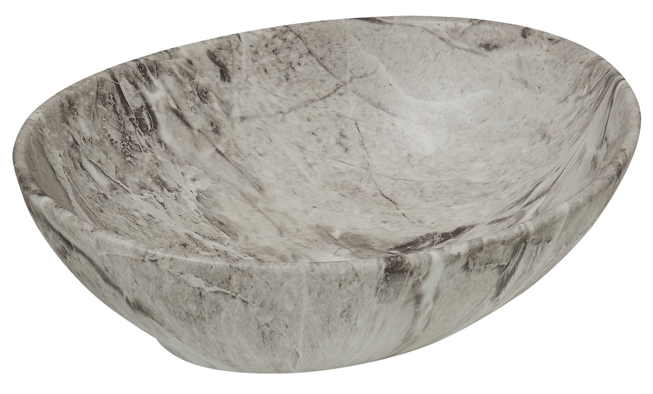 Umywalka ceramiczna nablatowa Fressa Matt Brown Stone 41x33 cm