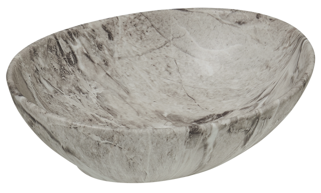 Umywalka ceramiczna nablatowa Fressa Matt Brown Stone 41x33 cm
