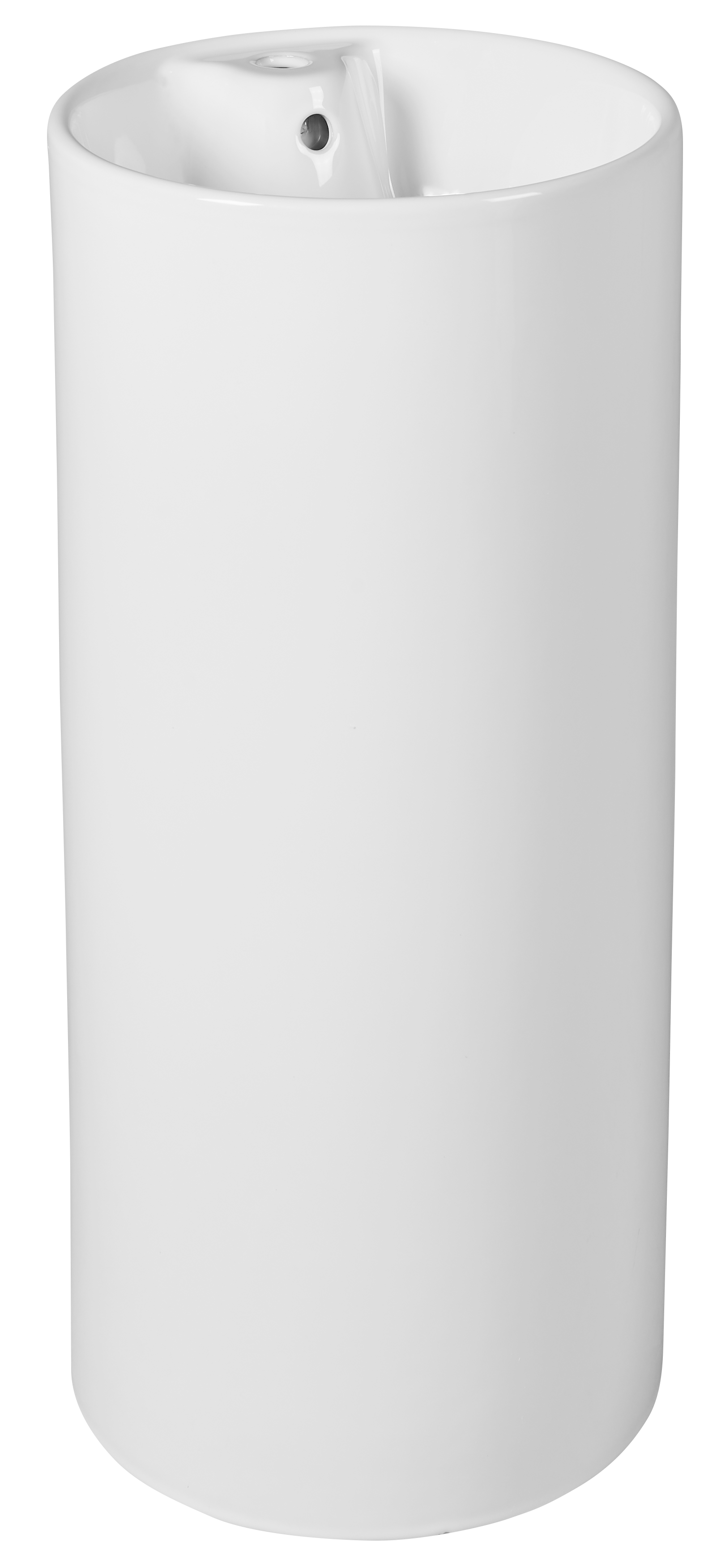 Umywalka ceramiczna wolnostojąca Rodillo Glossy White 84x41 cm biała
