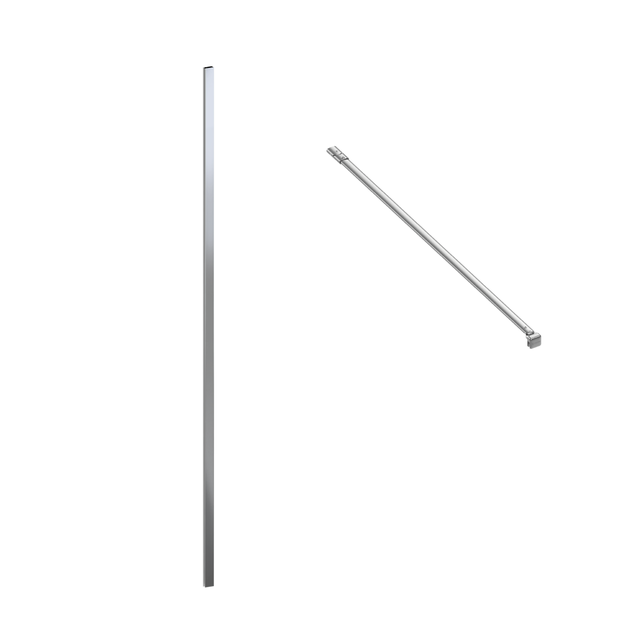 Kit de perfis para painel de duche 70-140x200 cm cromado Sensea Remix