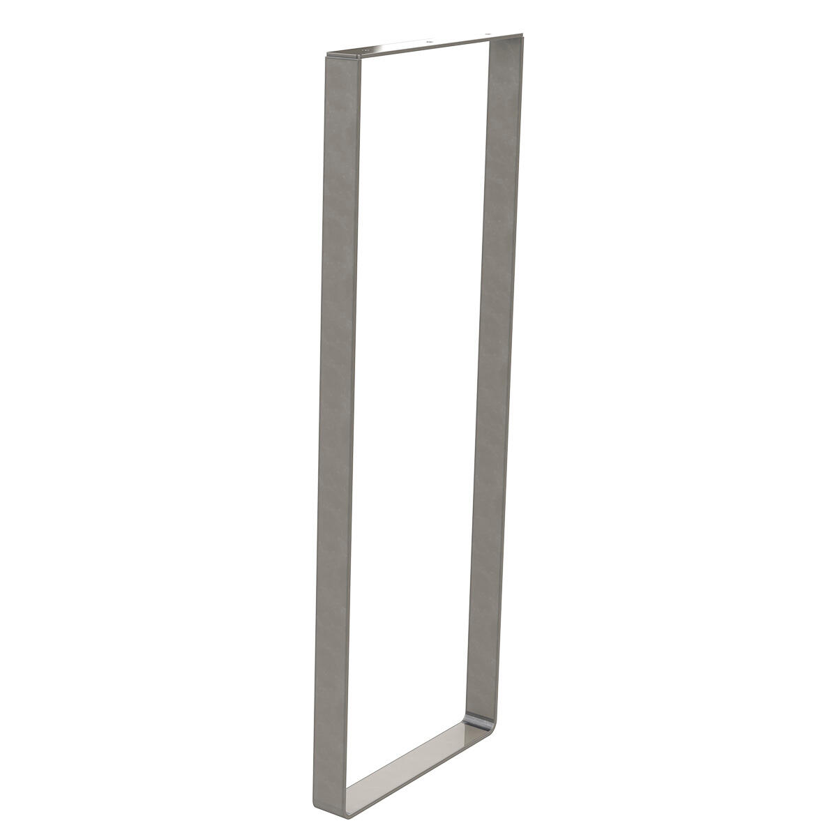 Gamba per mobili STEELMI RETTANGOLO in acciaio lucido  P 4 x H 80 cm - 4
