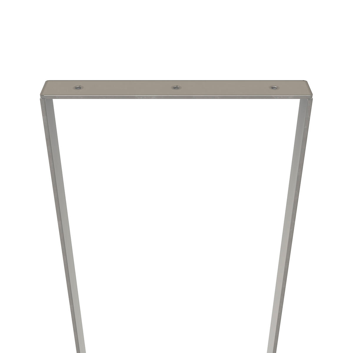 Gamba per mobili STEELMI RETTANGOLO in acciaio lucido  P 4 x H 80 cm - 6