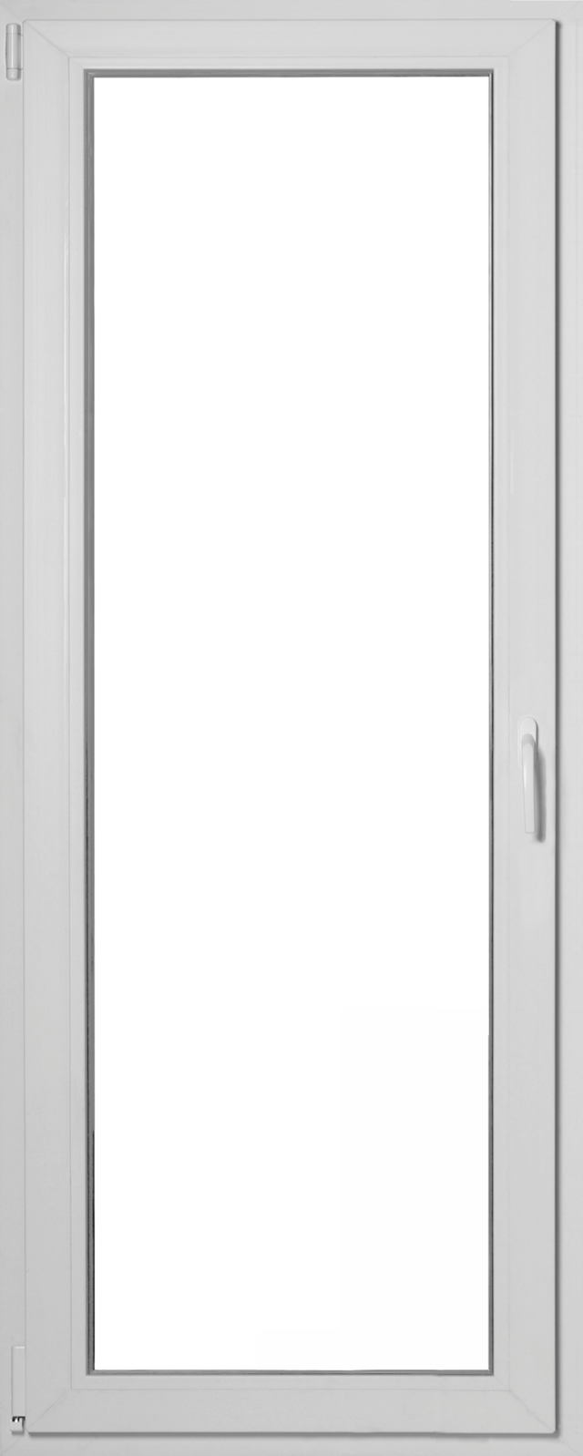 Okno PCV 3-szybowe balkonowe białe MD85 OB4 865x2095 mm rozwierno-uchylne lewe