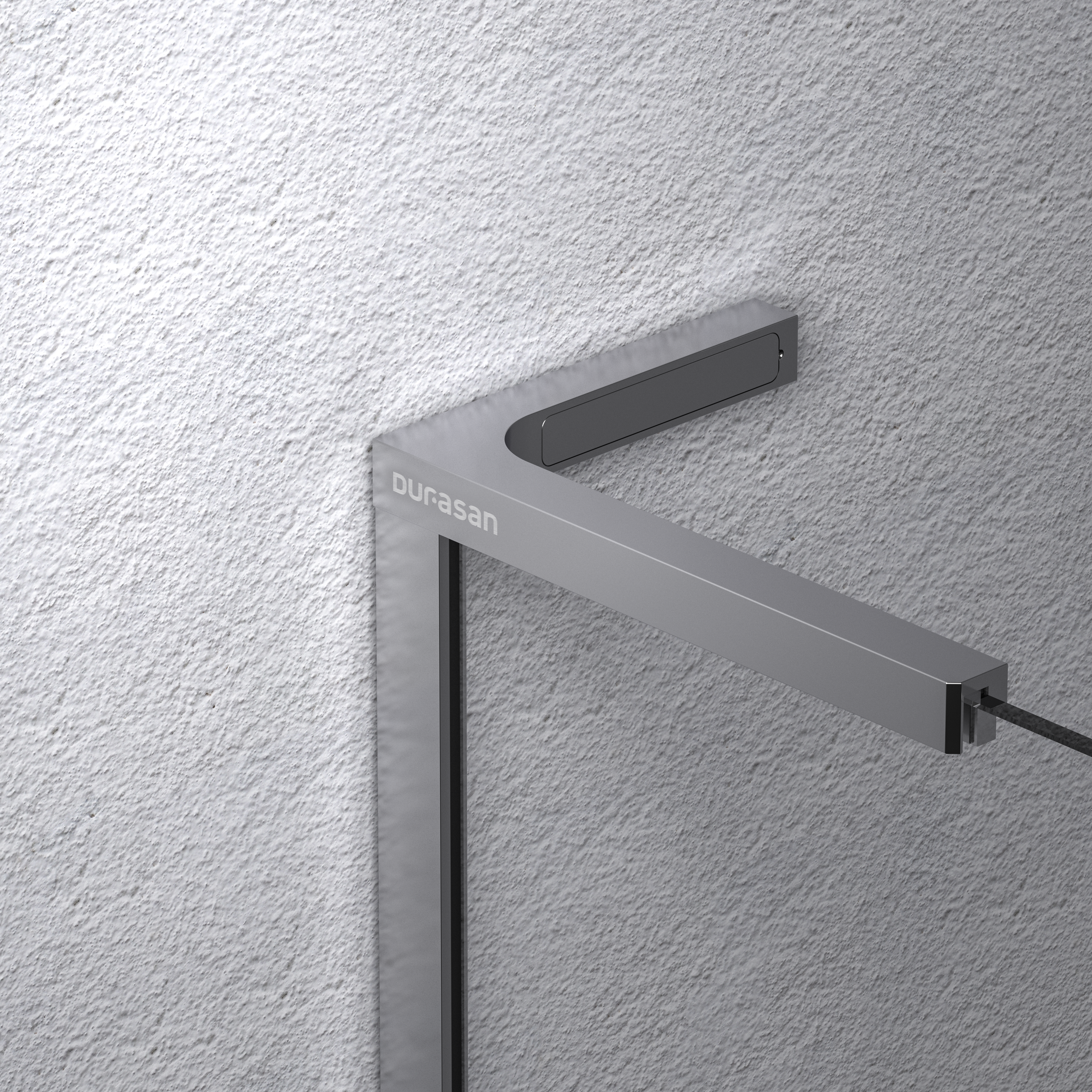 Kabina Walk-in Pure 90x200 transparentna profil chromowany Durasan - 5