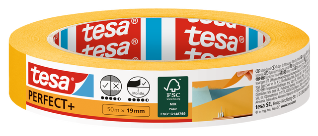 Taśma malarska Perfect Plus 50 m x 19 mm Tesa