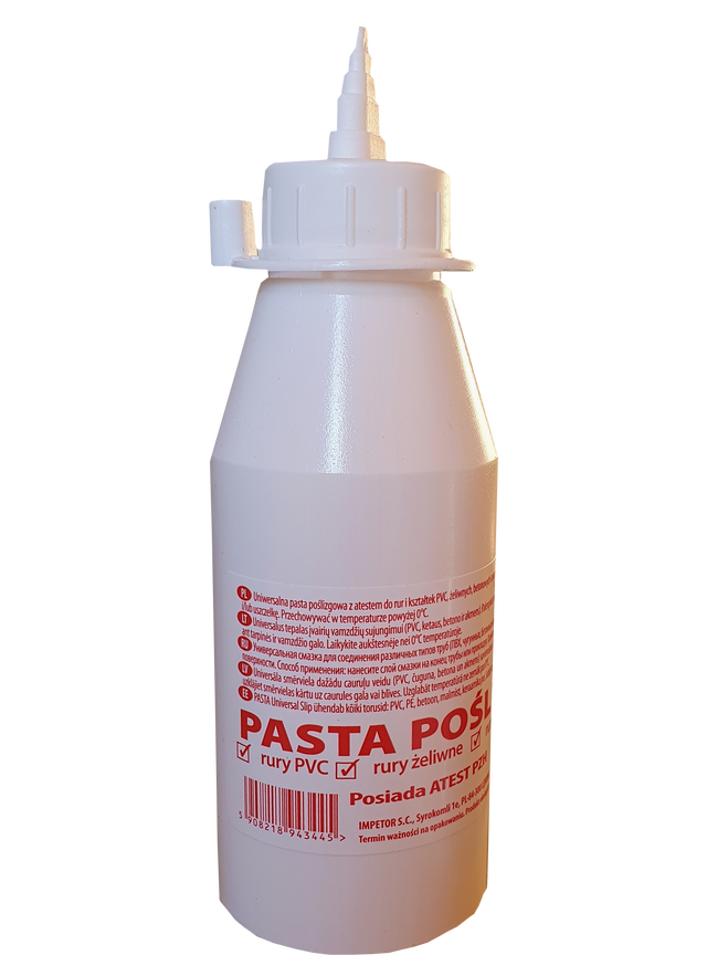 Uniwersalna pasta poślizgowa do rur PCV