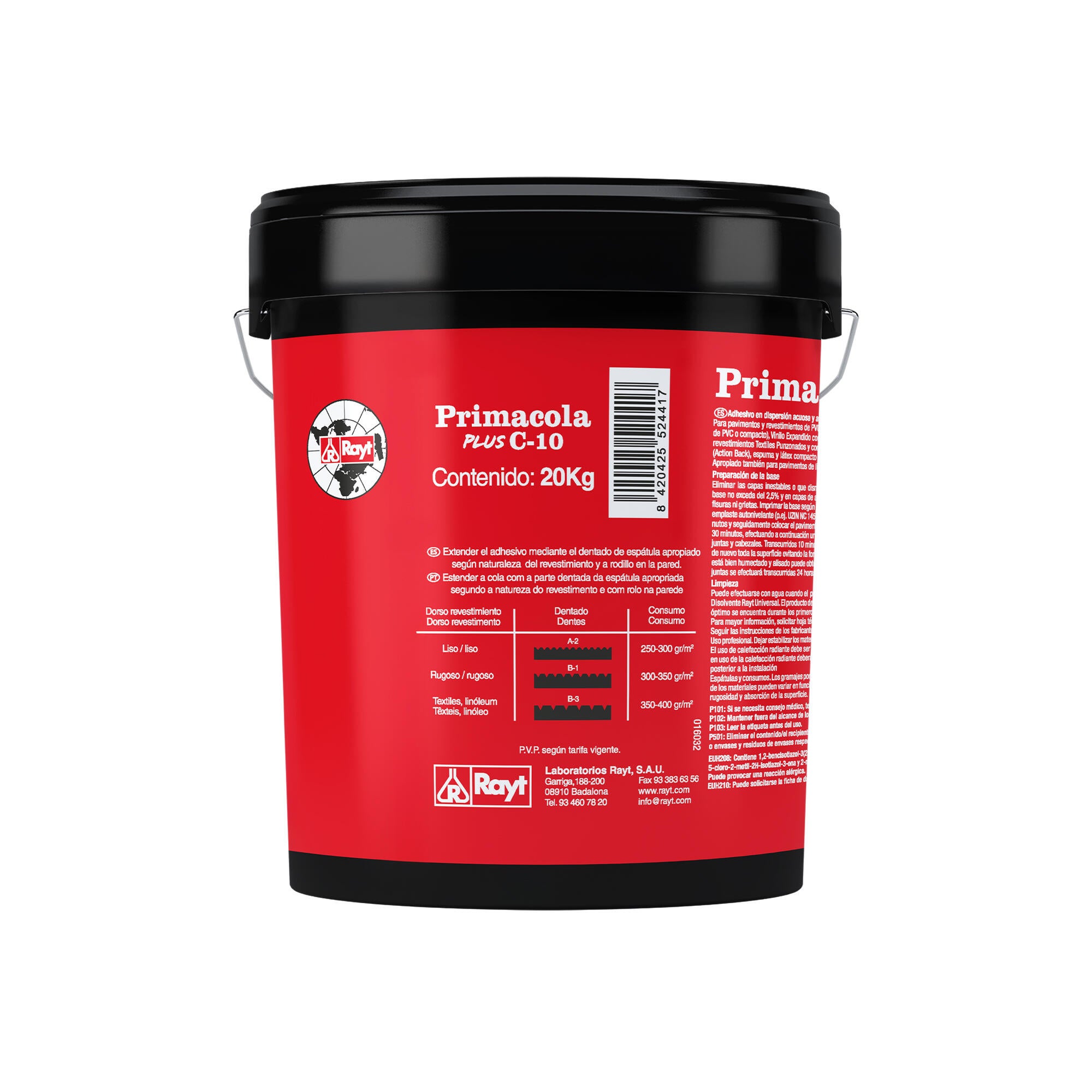 Cola acrílica Primacola especial pavimentos y moquetas de 20Kg - 2