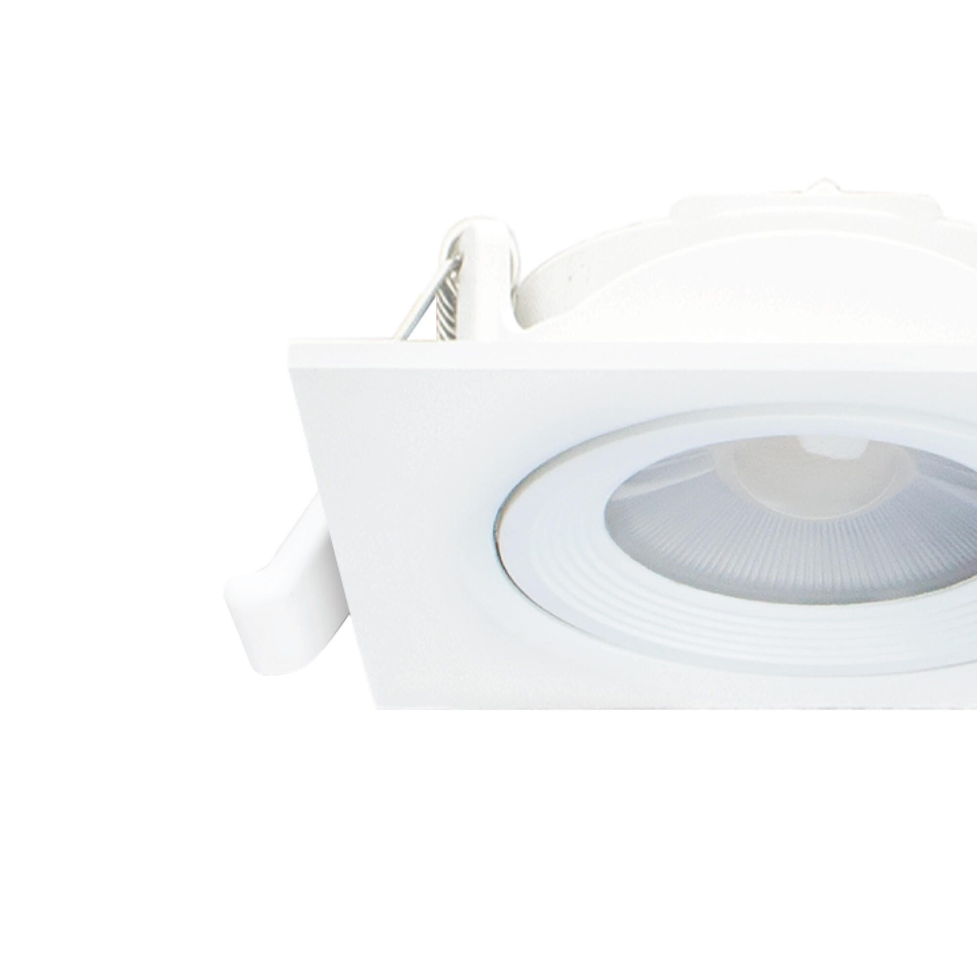 Pack De 3 Downlight LED Empotrable Orientable ALVERLAMP Blanco Cuadrado pack-de-3-downlight-led-empotrable-orientable-alverlamp-blanco-cuadrado