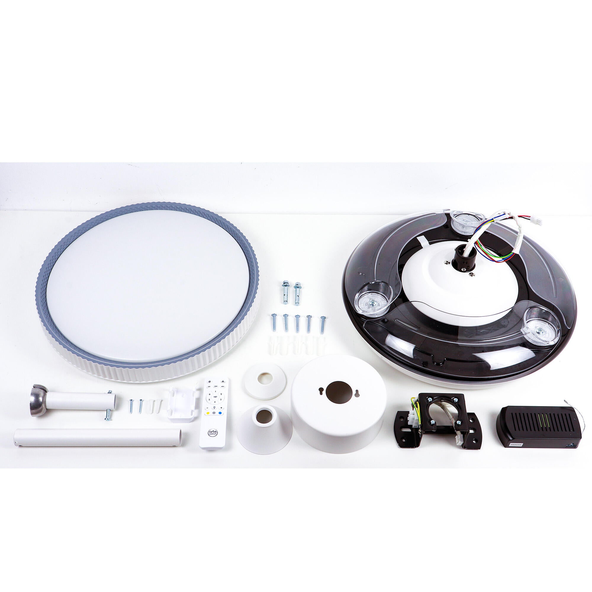 Ventilador de techo con luz silencioso DC Arte Confort Melos S blanco 91 cm - 3