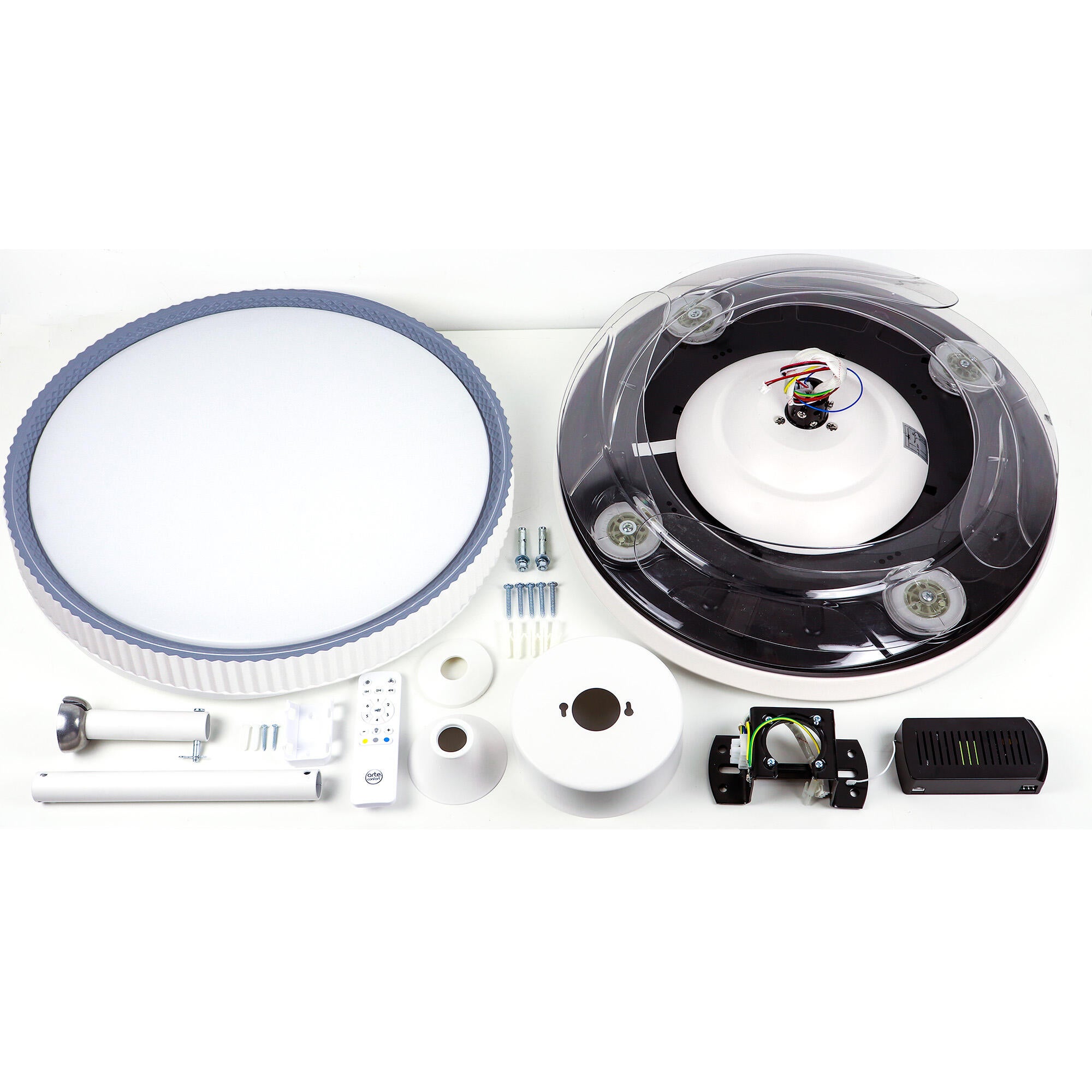 Ventilador de techo con luz silencioso DC 30W con mando ø122 cm Melos L ARTE CONFORT blanco luz CCT 4 aspas| 6 velocidades| modo verano/invierno| temporizador| brisa| recomendado de 13 a 20m² - 3