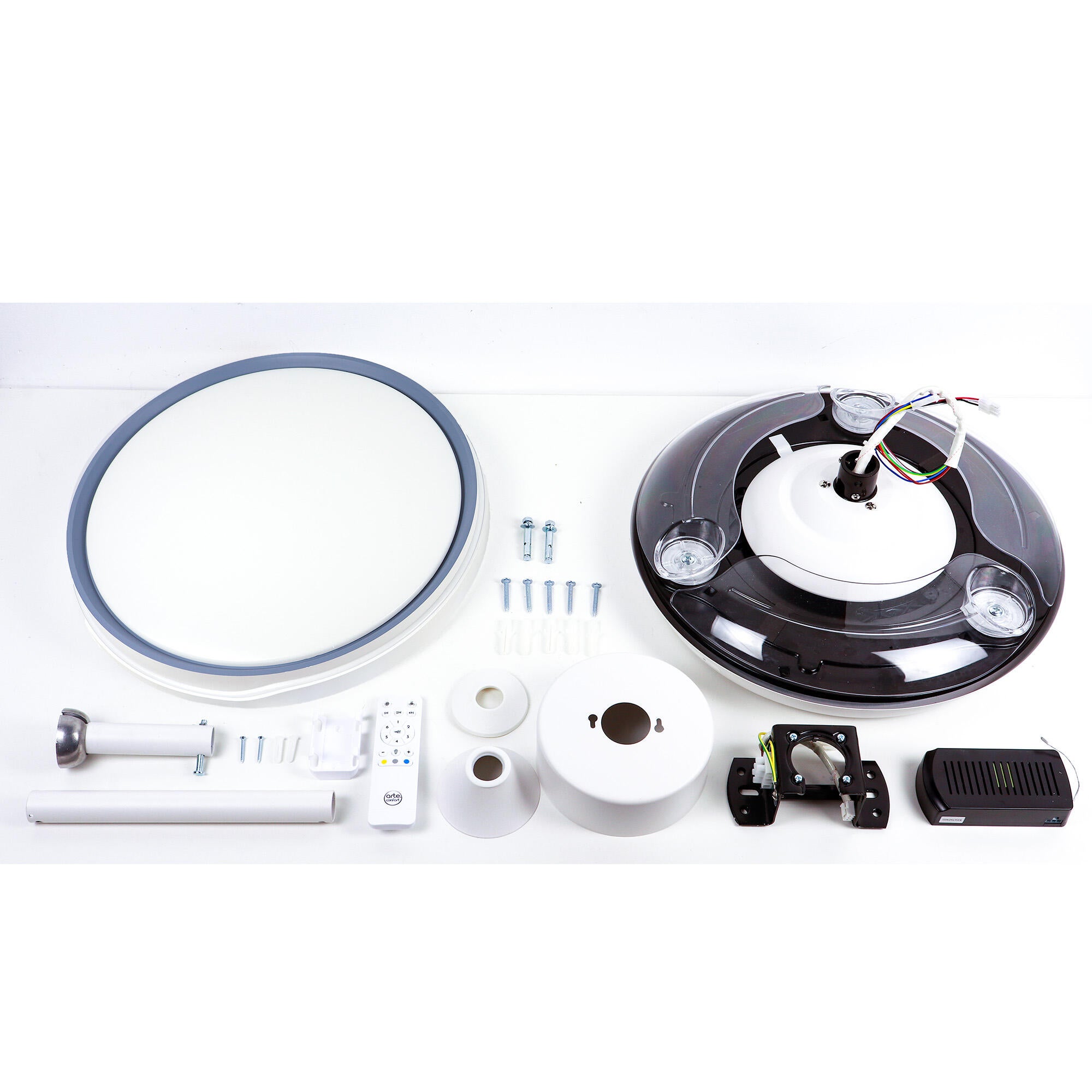 Ventilador de techo con luz silencioso DC 22W con mando ø91 cm Alio S ARTE CONFORT blanco luz CCT 3 aspas| 6 velocidades| modo verano/invierno| brisa| temporizador| recomendado para <13m² - 3