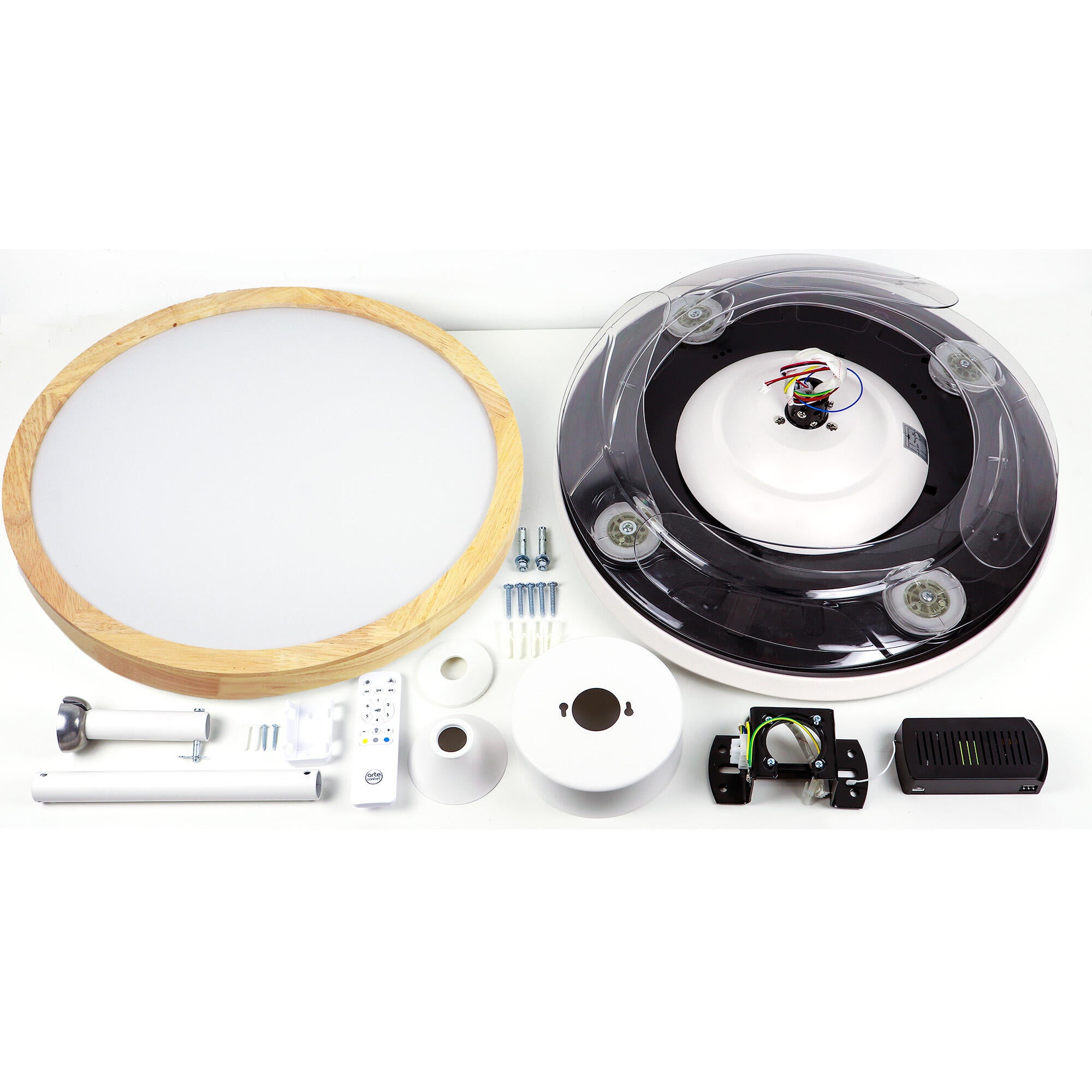Ventilador de techo con luz silencioso DC 30W con mando ø122 cm Whira L ARTE CONFORT blanco luz CCT 4 aspas| 6 velocidades| modo verano/invierno| temporizador| brisa| recomendado de 13 a 20m² - 3