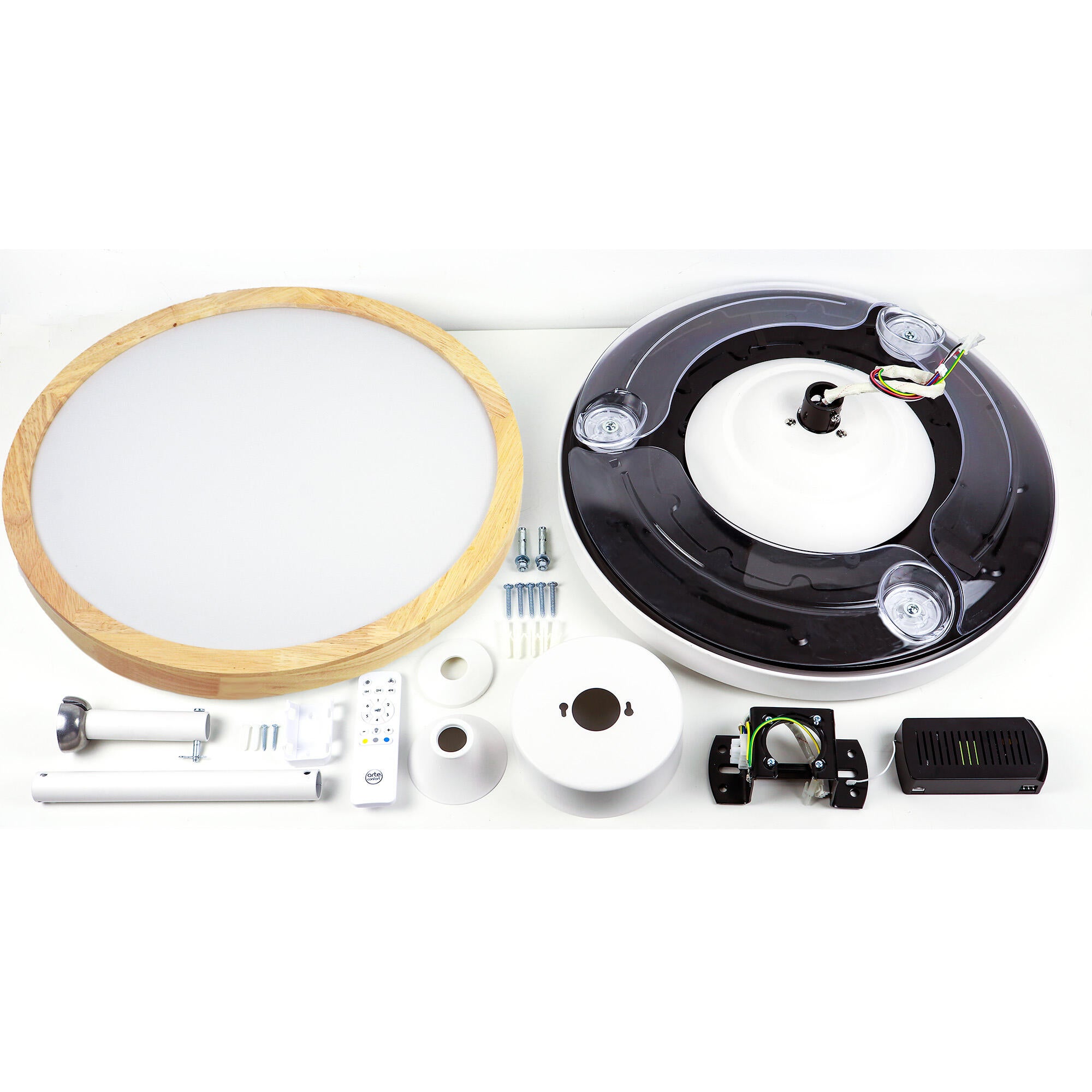 Ventilador de techo con luz retráctil silencioso DC 30W con mando ø107 cm Whira ARTE CONFORT blanco luz CCT 3 aspas| 6 velocidades| modo verano/invierno| brisa| recomendado de 13 a 20m² - 3