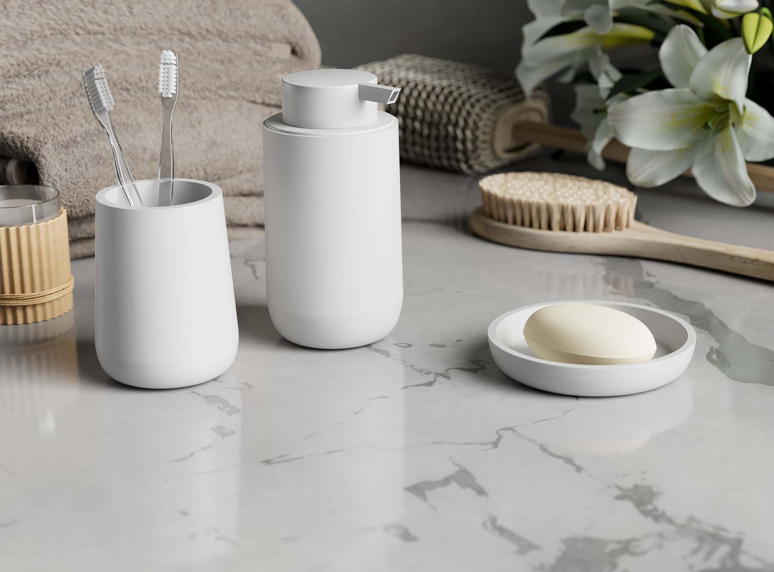 Dozownik Color Biały Mat Sensea - 2