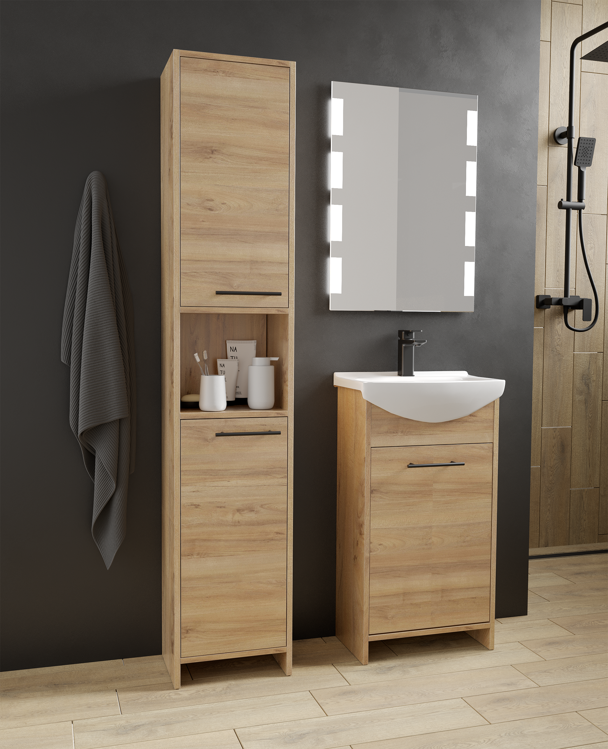 Zestaw szafka z umywalką Fight 47 Sensea - 2