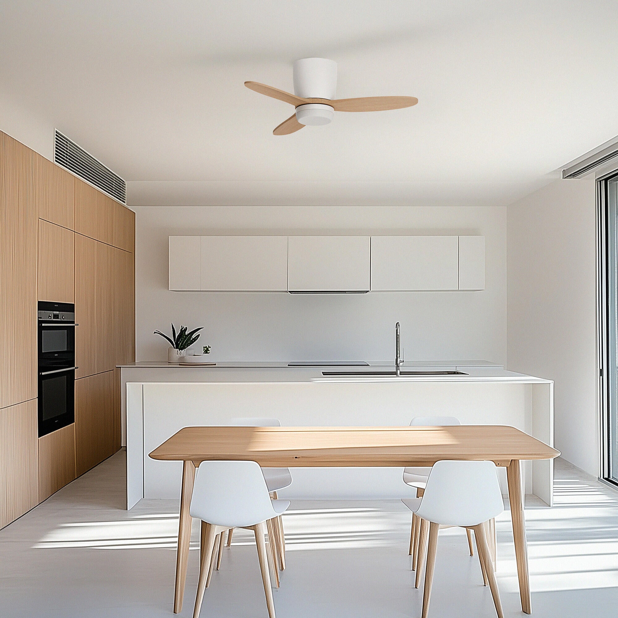 Ventilador de techo con luz silencioso DC Arte Confort Phoebe S Blanco Fsc blanco 92.8 cm - 4