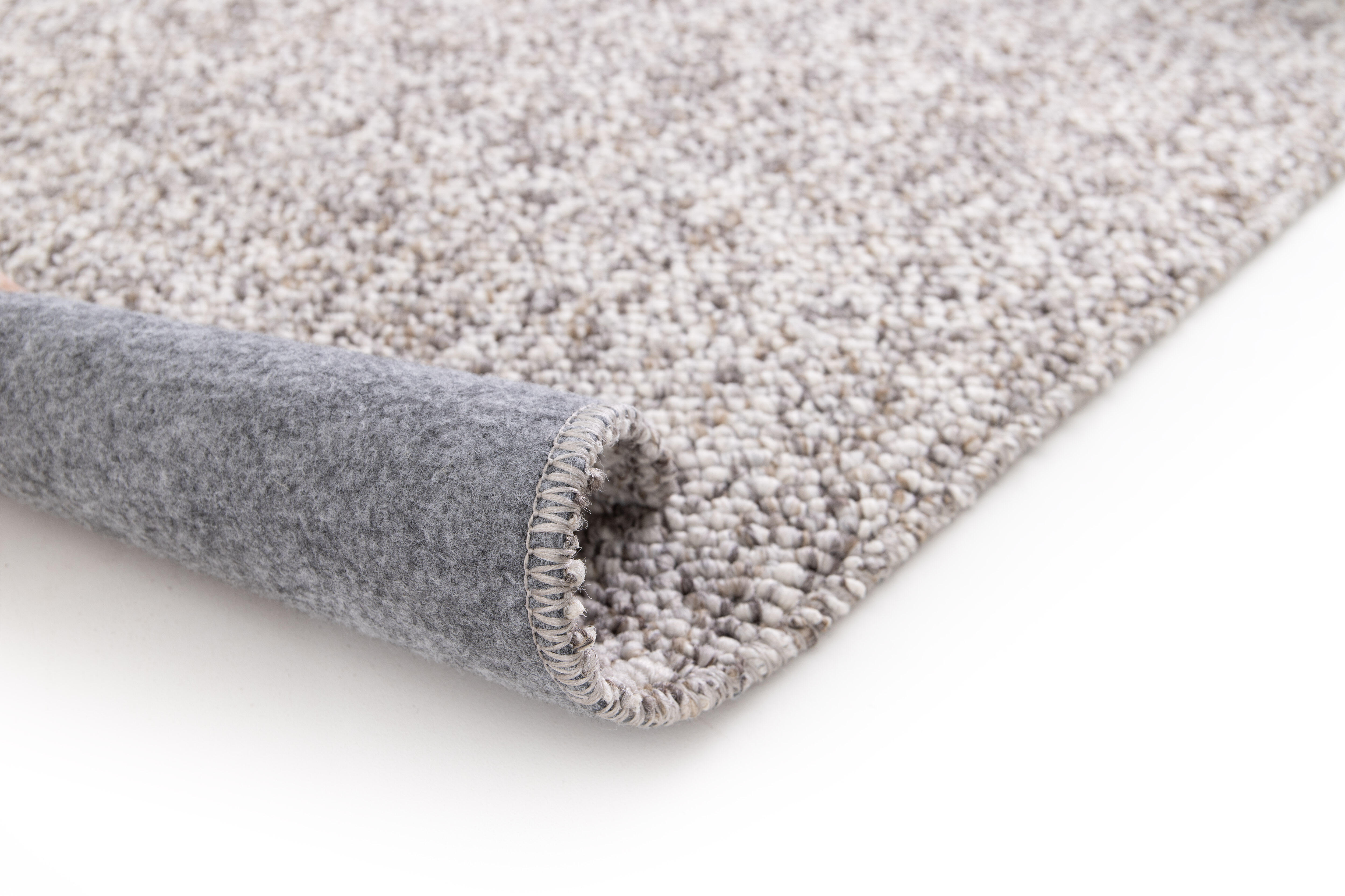 Alfombra polipropileno Petra 160x230cm pelo mediano  liso gris lavable en lavadora - 4