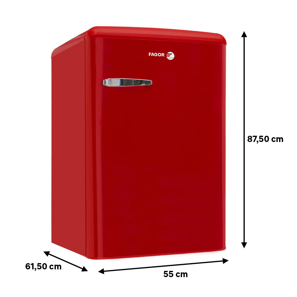Frigorífico bajo encimera FAGOR 3FFV855R estático 87.5cm 106L rojo clase E - 2