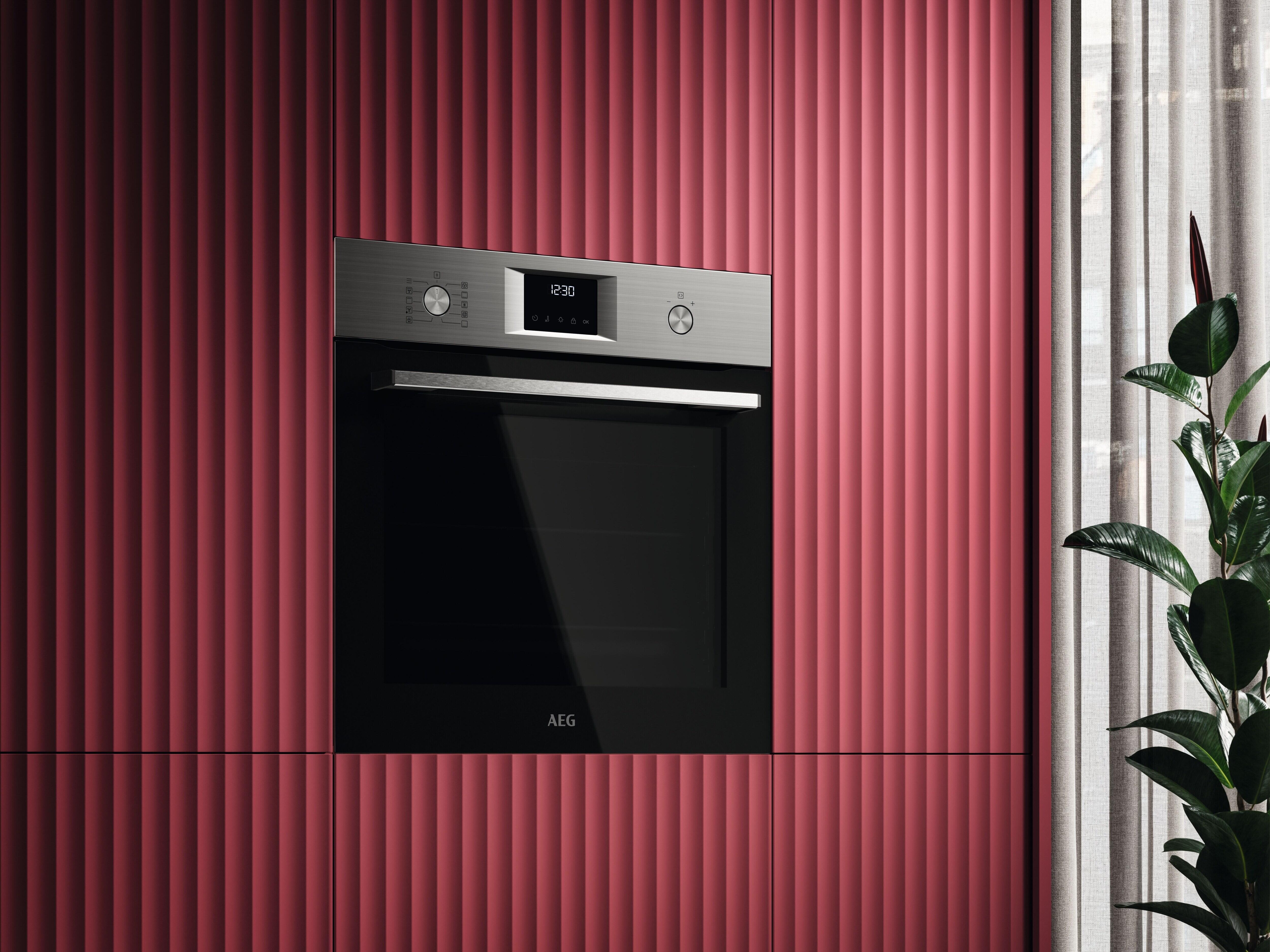 Forno de encastrar multifunções 72 L 59X56X65 cm cinza AEG NBU5P41SM - 2