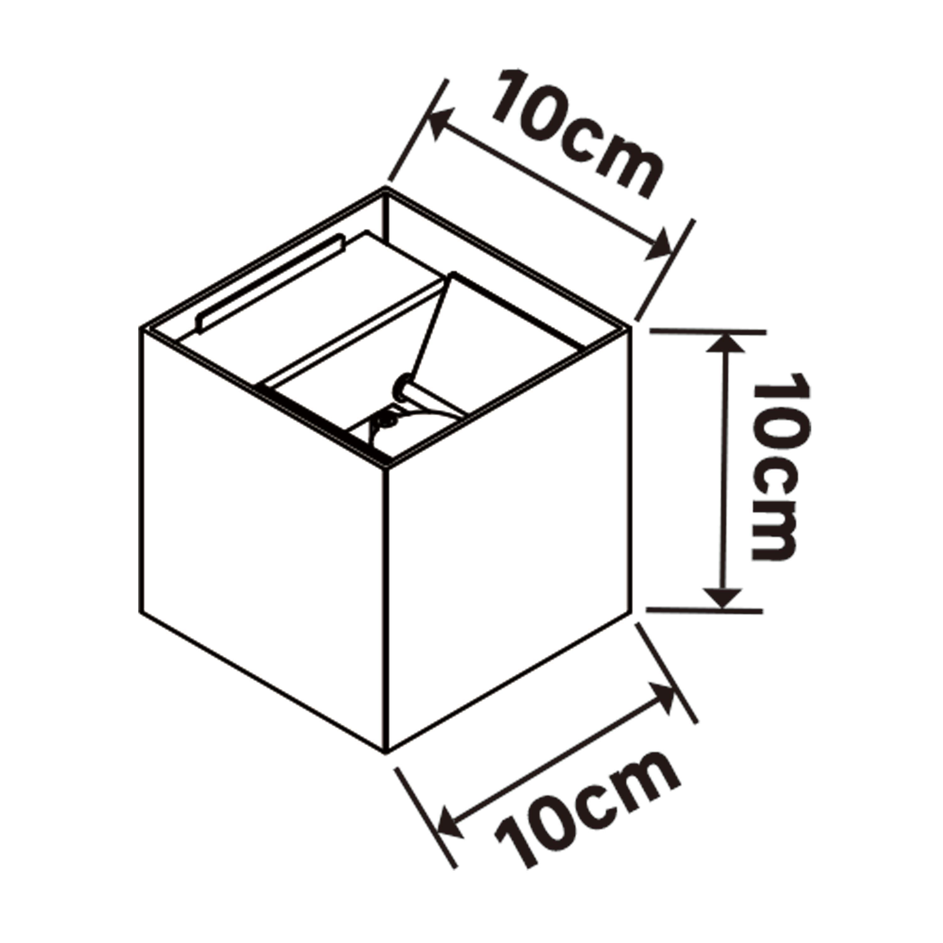 Candeeiro  de parede  LED 3000K KUBBO dourado - 7