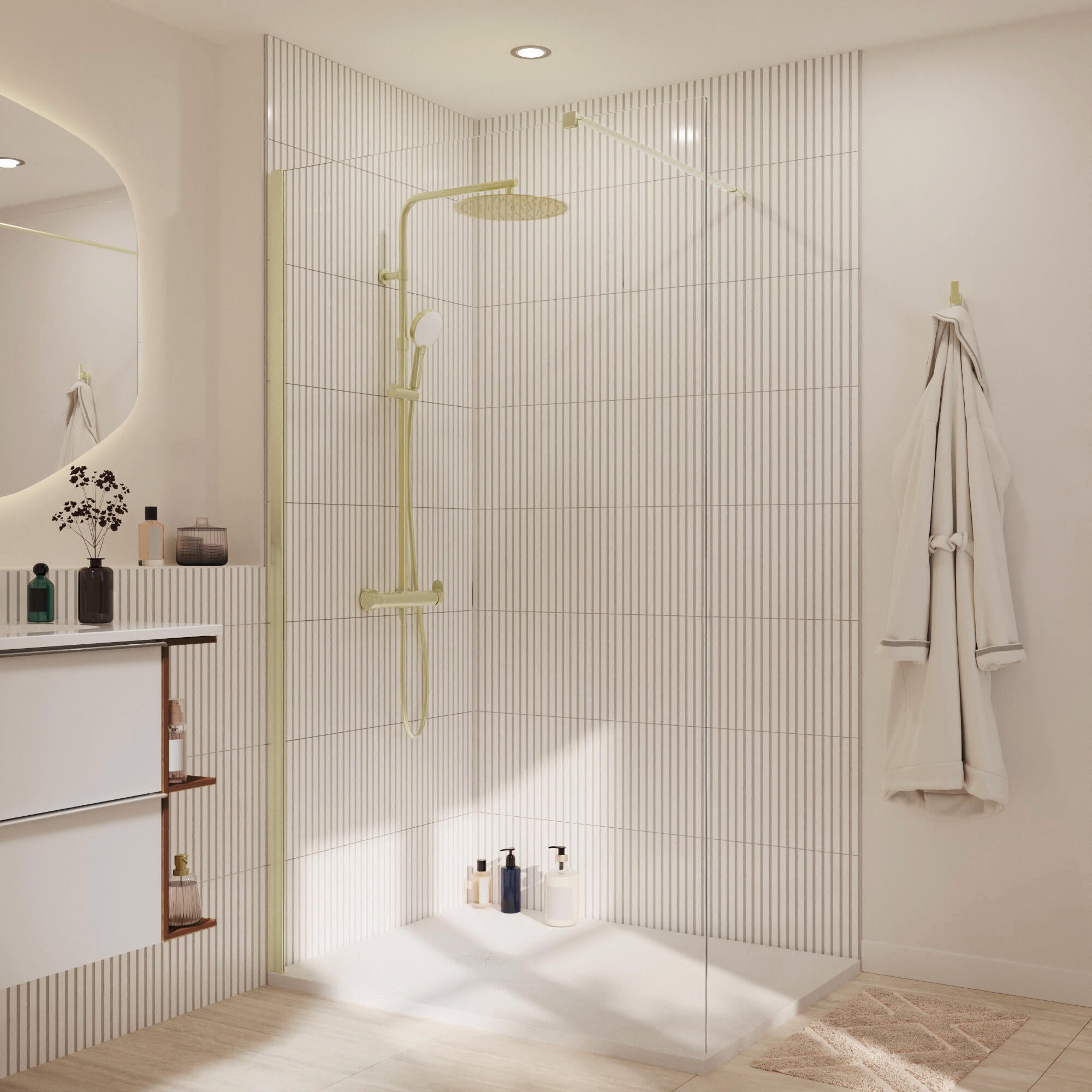 Profilés de finition, doré, l.70 à 140 x H.200 cm Remix2 - 5