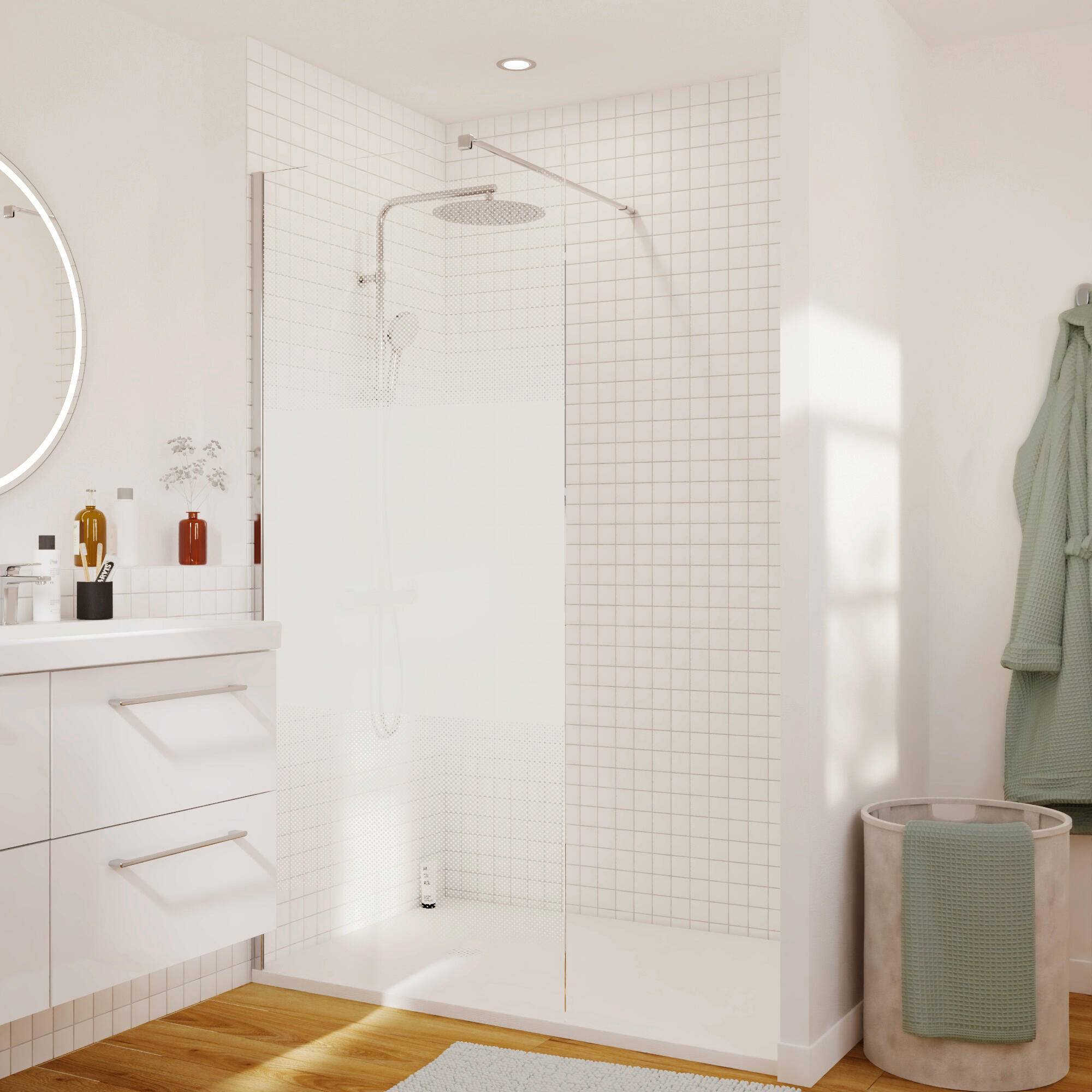 Profilés de finition, chromé, l.70 à 140 x H.200 cm Remix2 - 3