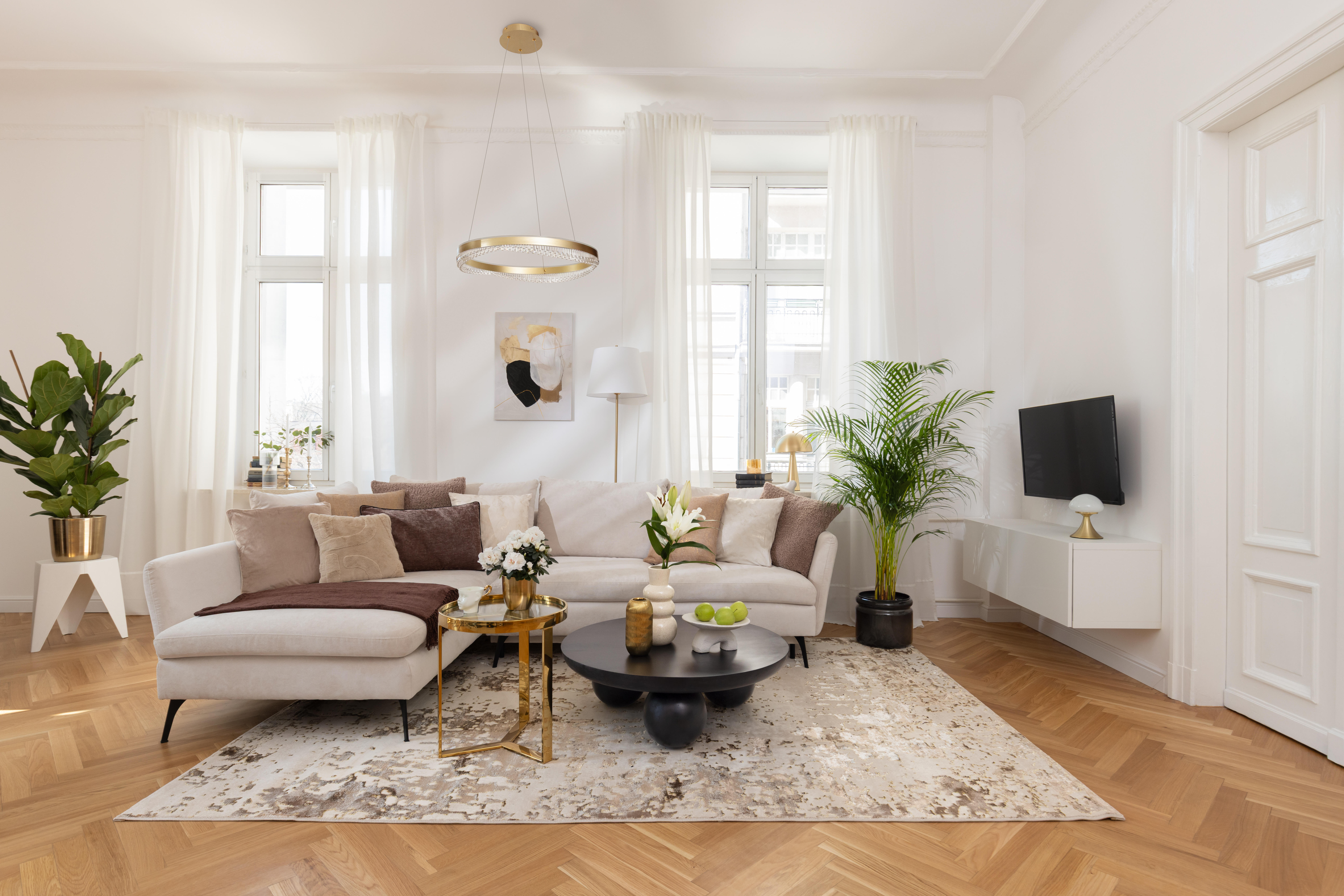 Lampa wisząca Preciosa złota 3400 lm LED Milagro - 5