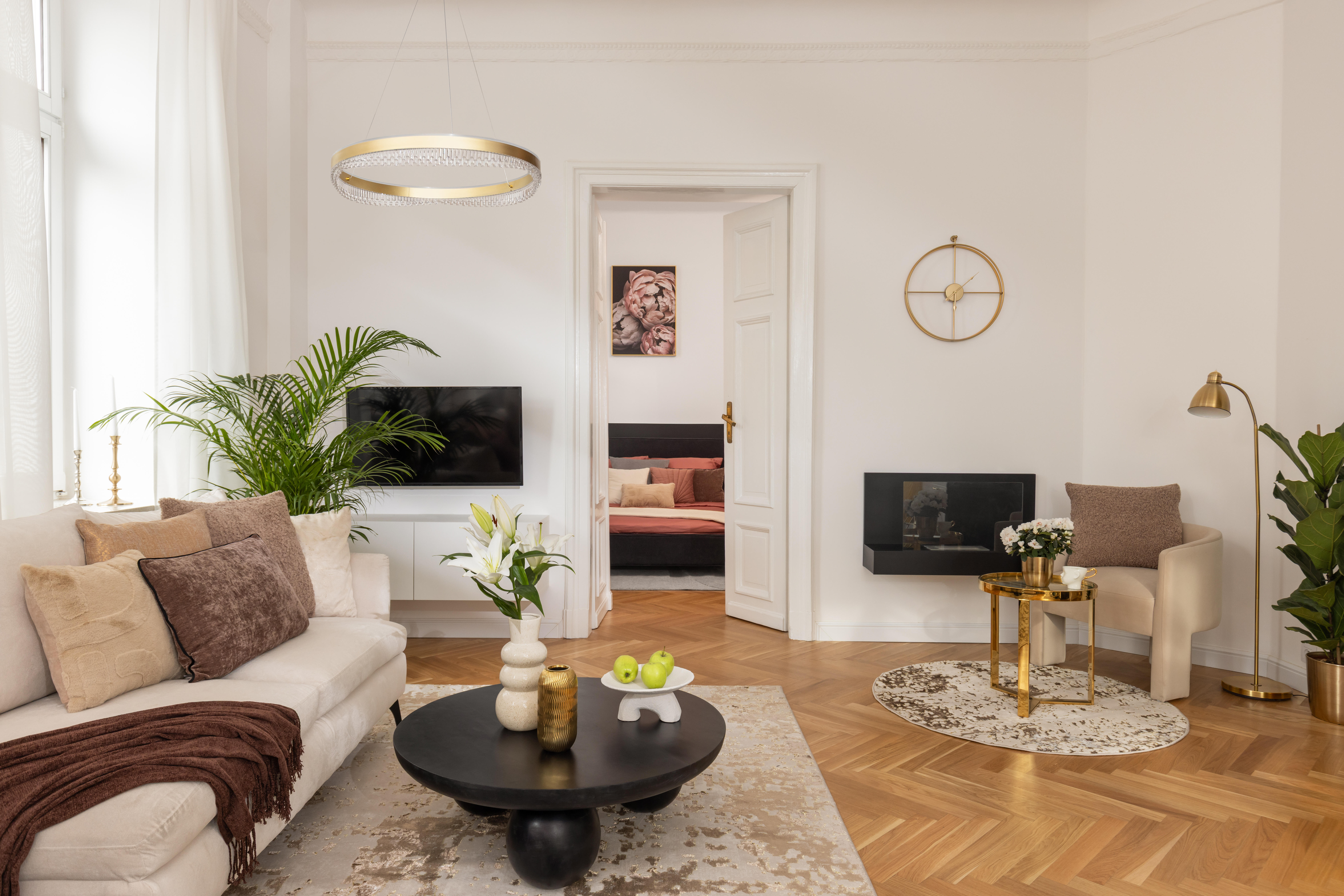 Lampa wisząca Preciosa złota 3400 lm LED Milagro - 4