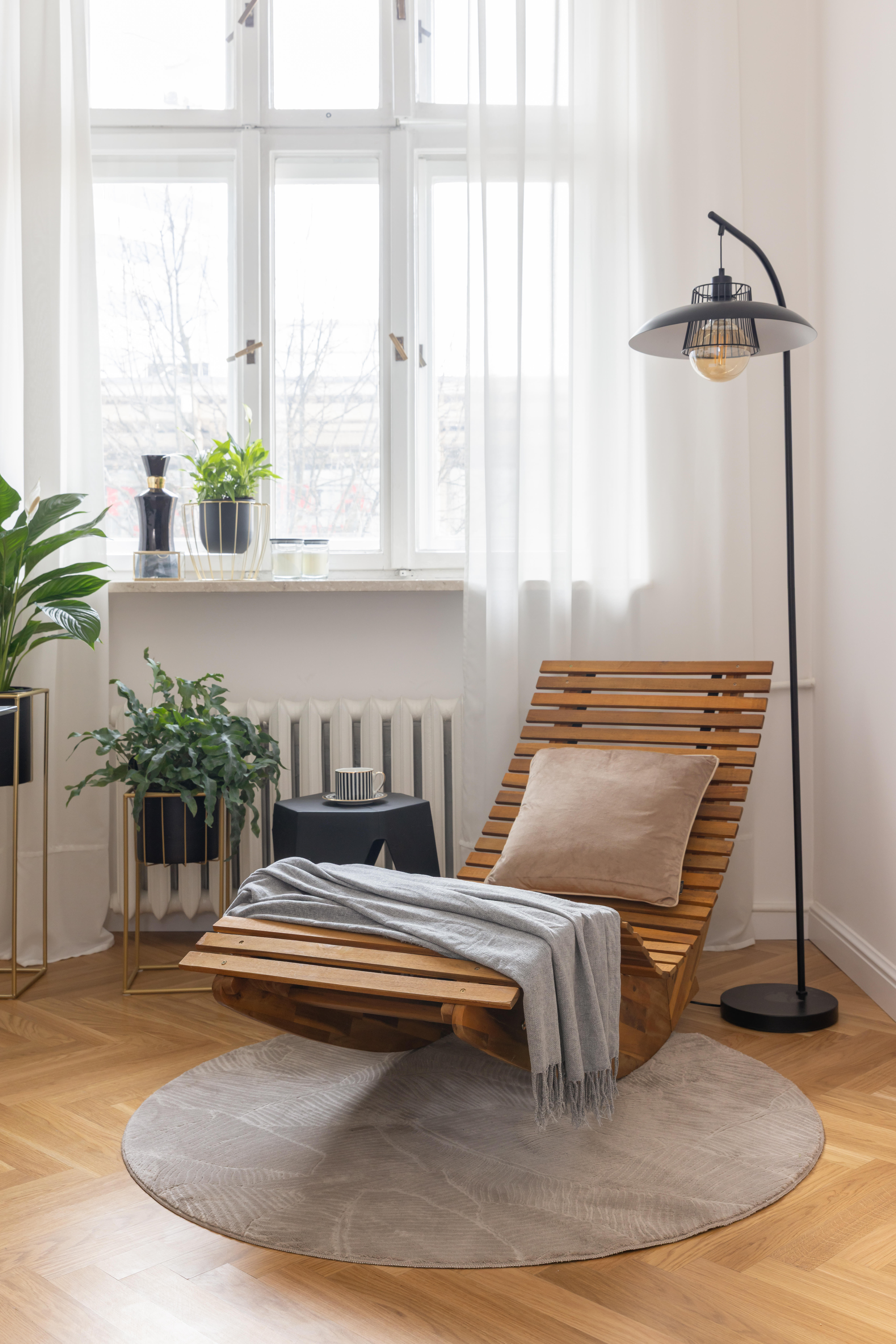 Lampa podłogowa Sitio czarna E27 Inspire