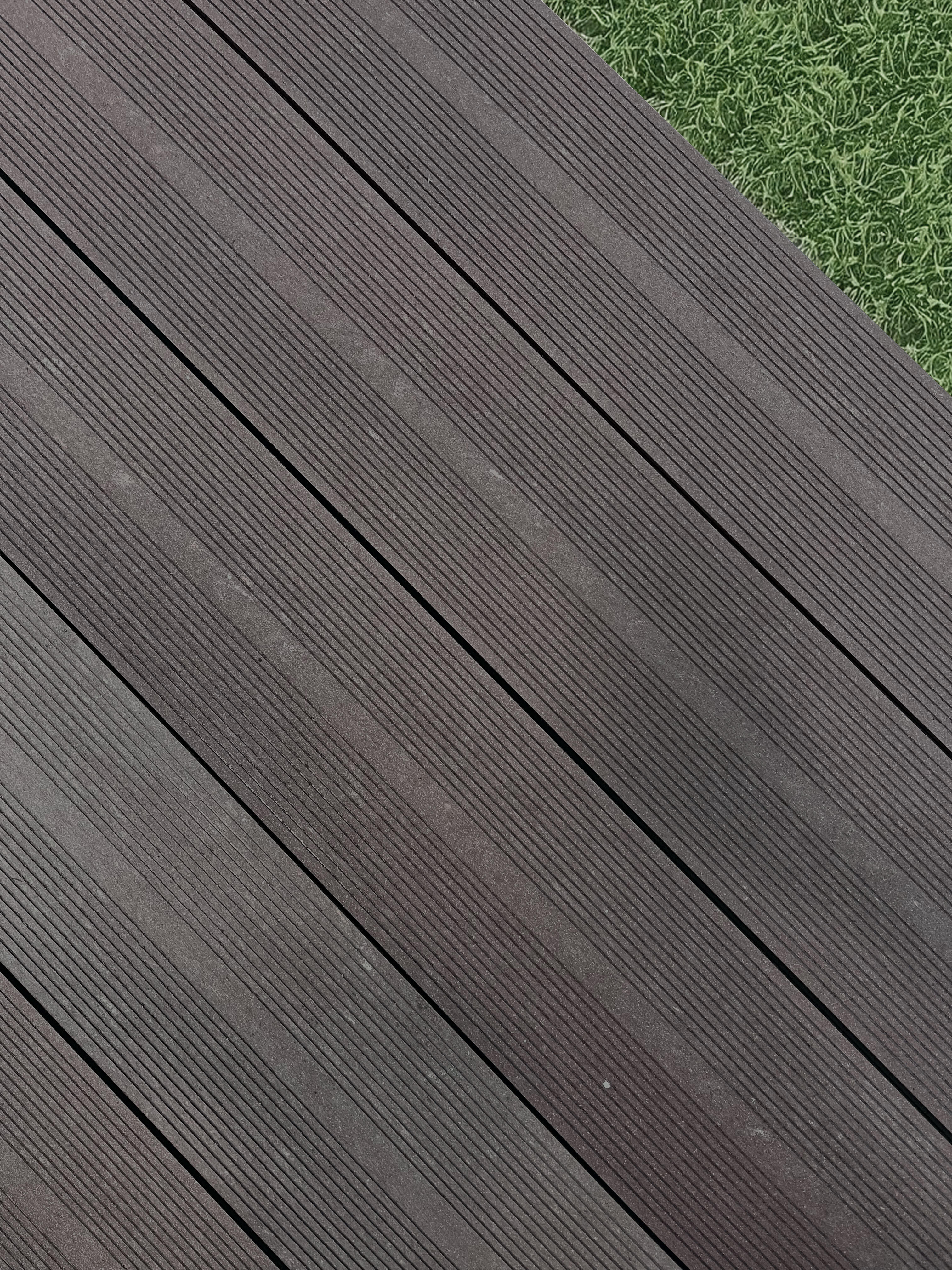 Listone a incastro da esterno in composito di legno e plastica (wpc) marrone L 200 x L 14.3 cm x Sp. 23 mm DOUBLE ONE-K DECK - 3