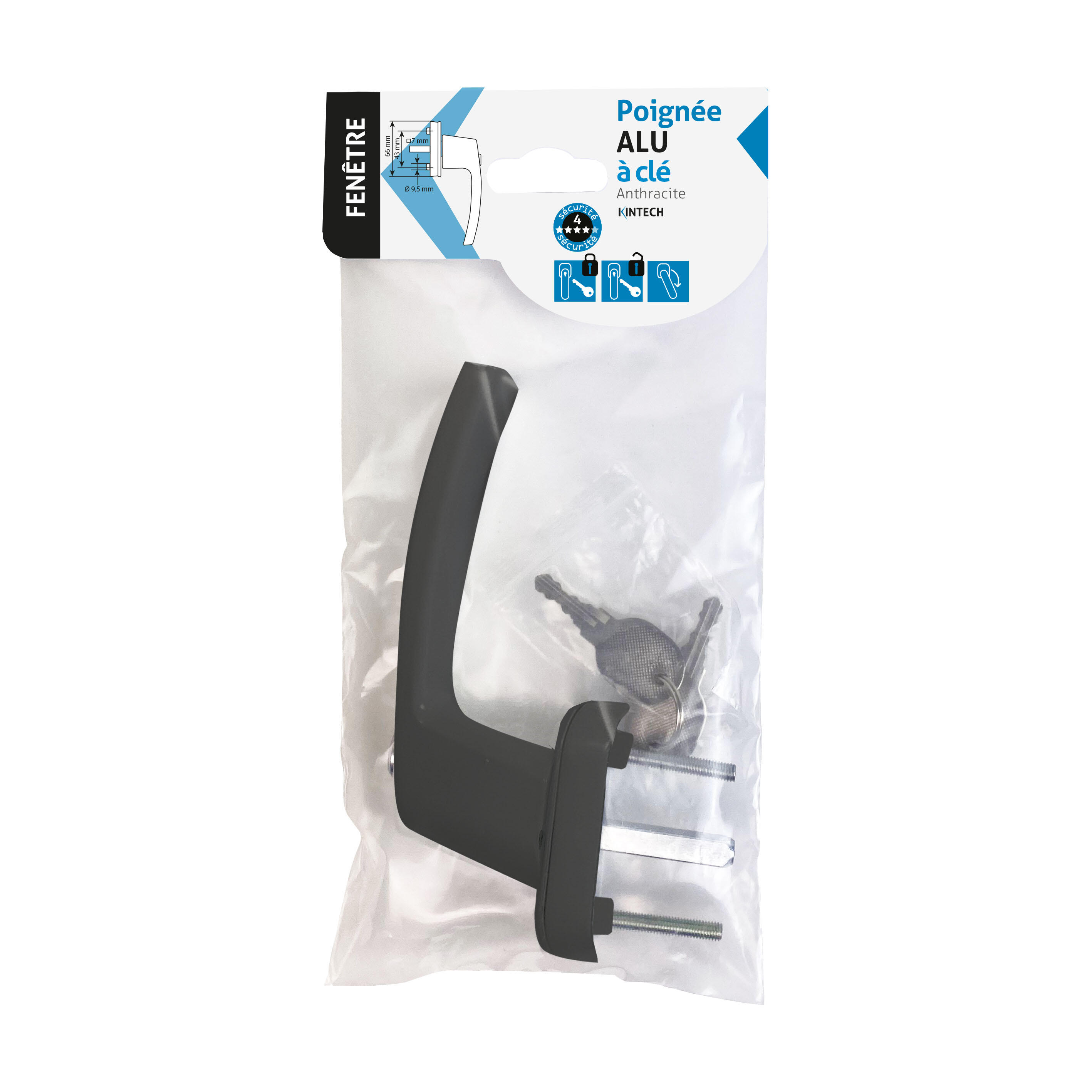  POIGNEE A CLE EVA GRISE - 5