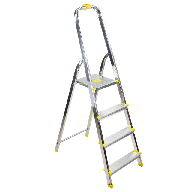 Drabina aluminiowa 4 stopnie 1-stronna