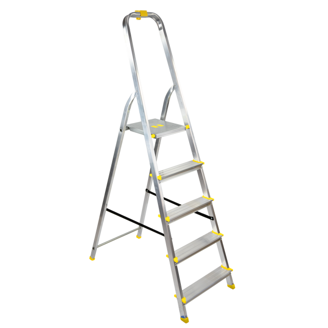 Drabina aluminiowa 5 stopni 1-stronna