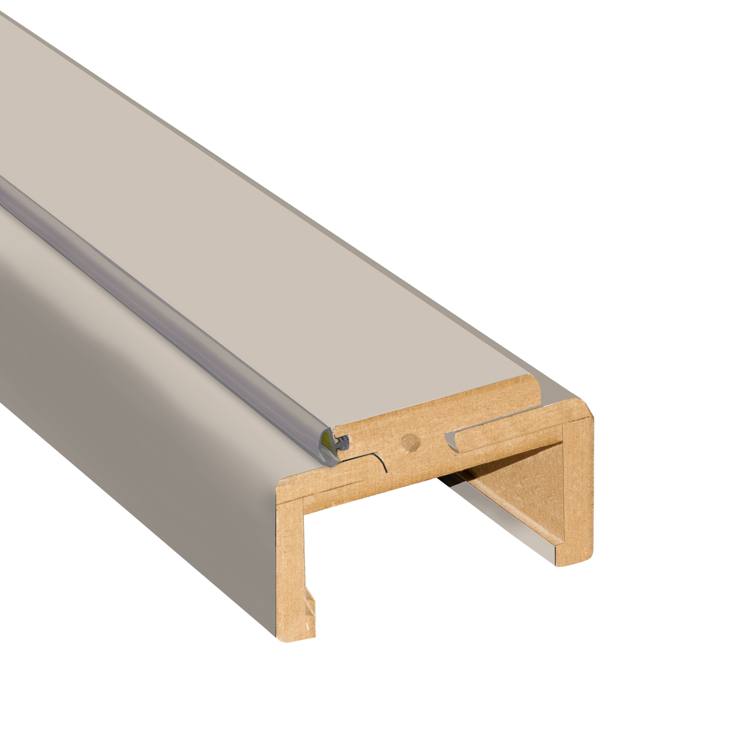 Belka górna 80 ościeżnicy regulowanej bezprzylgowej Kaszmir/Cashmere zakres 100-140 mm Voster