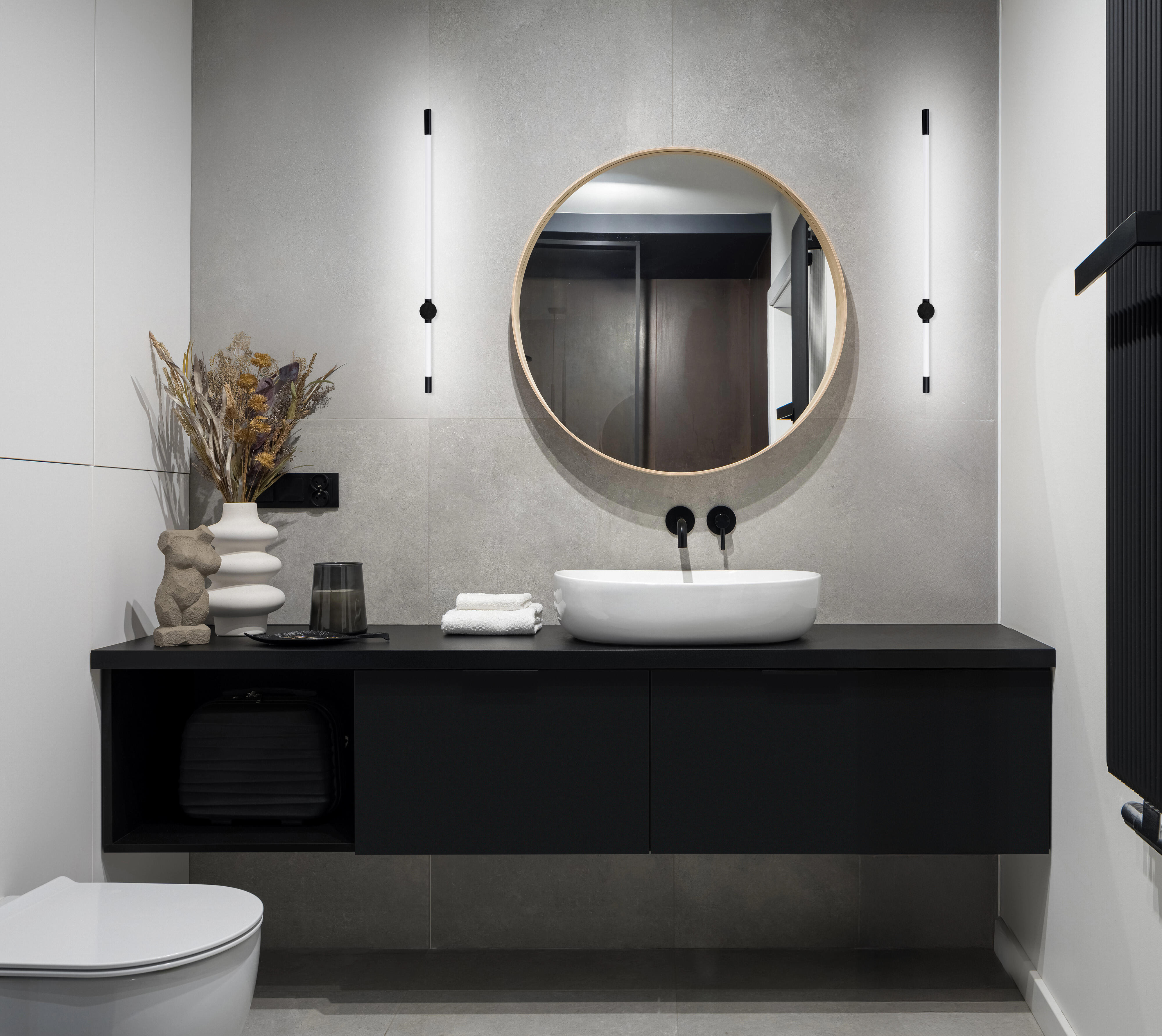 Kinkiet Lungo czarny LED Activejet - 2
