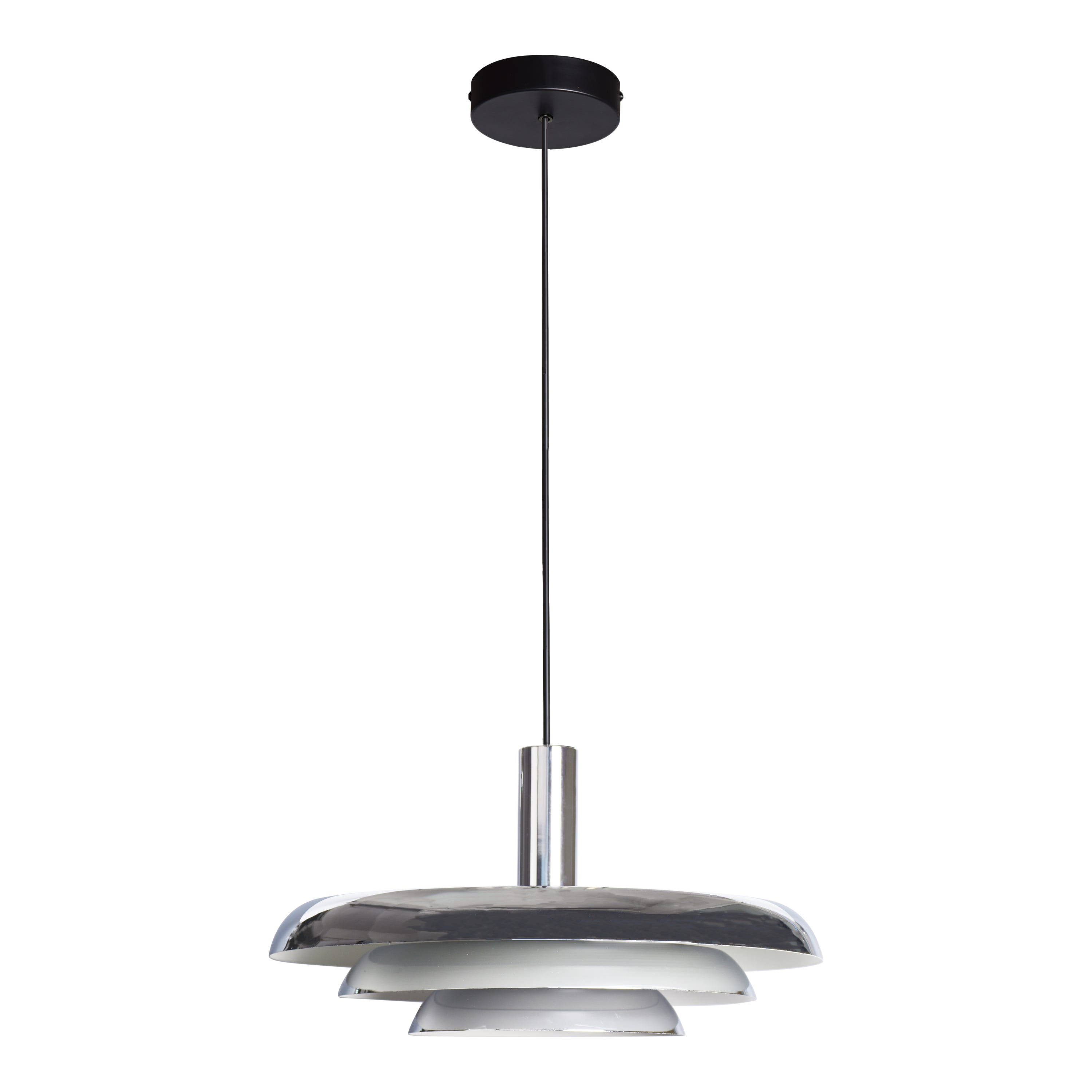 Lampadario Industriale Mezzo nero paralume nero E27 31.0cm INSPIRE Lampadario Industriale Mezzo nero paralume nero E27 31.0cm INSPIRE