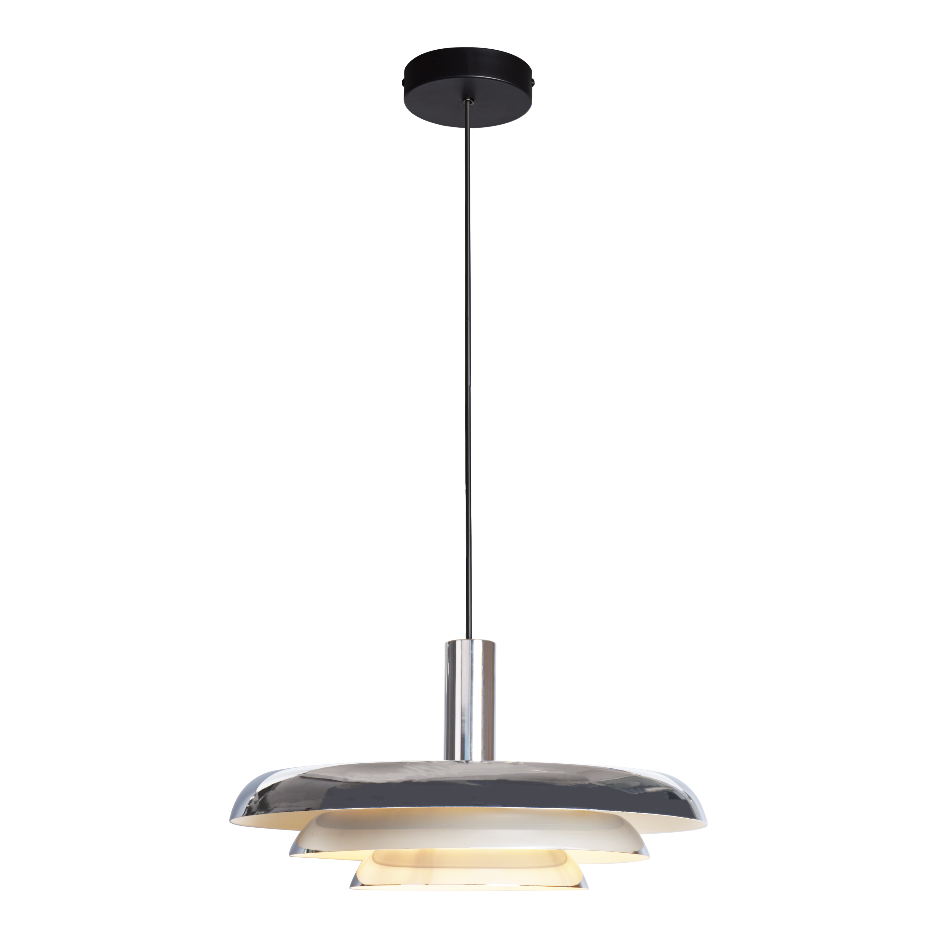 Suspension Prunella fer, chrome, Diam.41 cm INSPIRE, E27 - 4