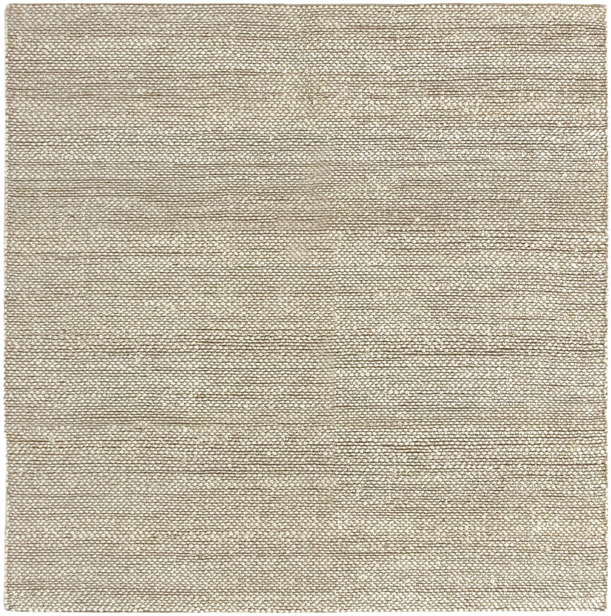 Alfombra yute tejido plano giralda fibra natural / blanco cuadrada 200x200cm