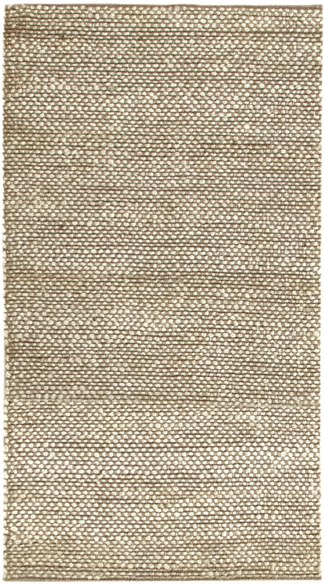 Alfombra pie de cama yute tejido plano giralda fibra natural / blanco 80x150cm