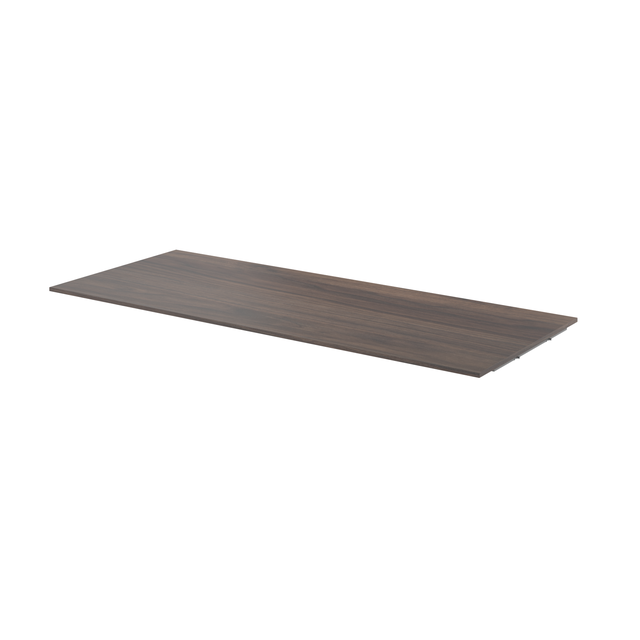 Top Groove in truciolare effetto noce, L120 x P49 X H10 cm, Sifone e troppopieno standard non inclusi