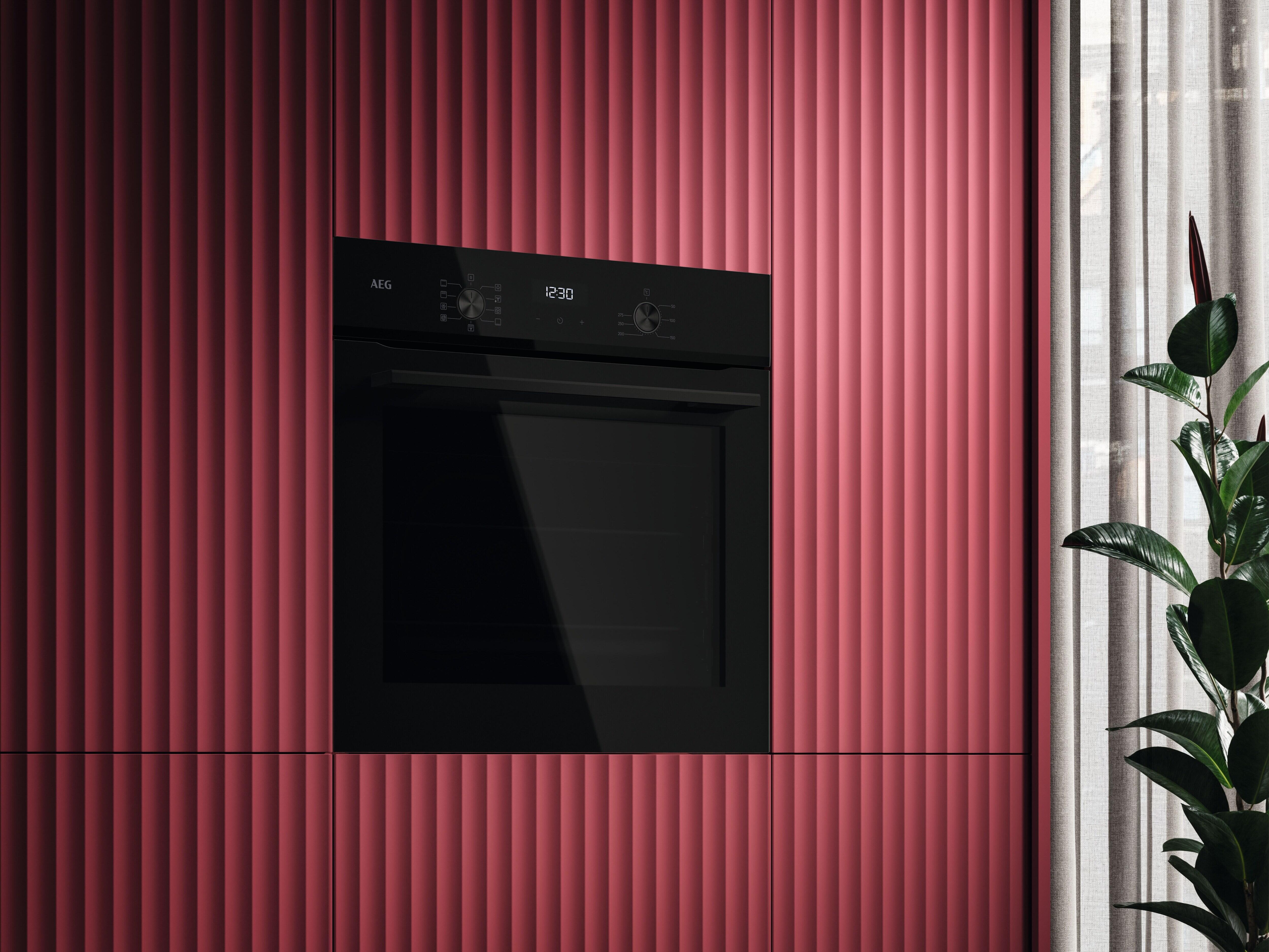 Forno de encastrar multifunções 72 L 59X56X59 cm preto AEG NBU5A20SB - 2