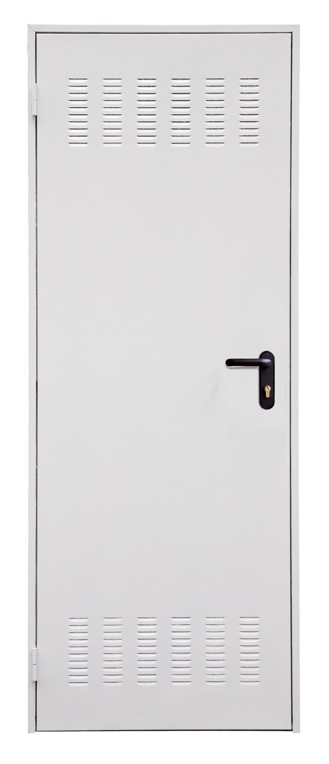 Porta de serviço branco ventilada 80x210 cm direita lisa