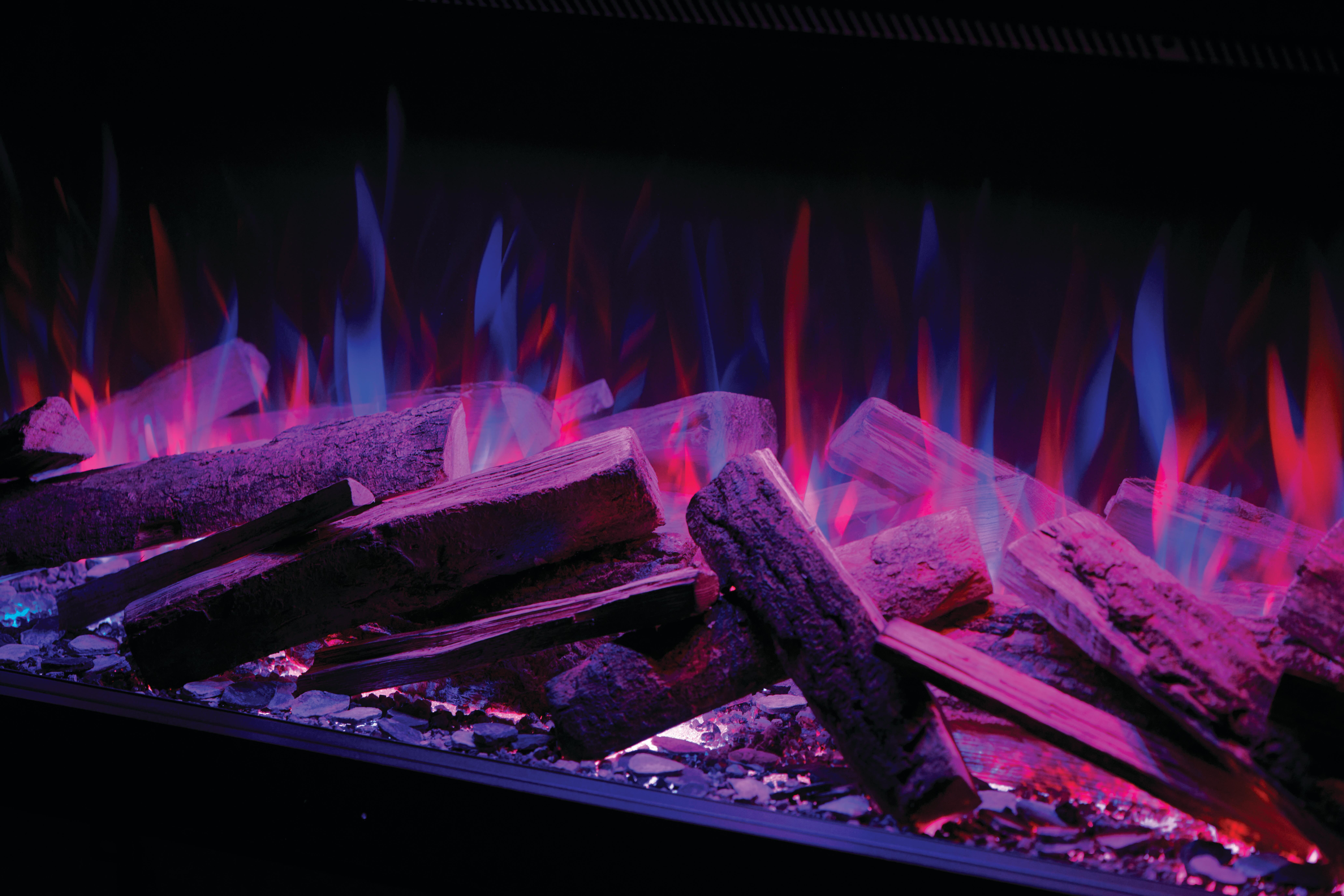 Chimenea eléctrica LUX 125 con troncos deluxe reales 1500W - 14