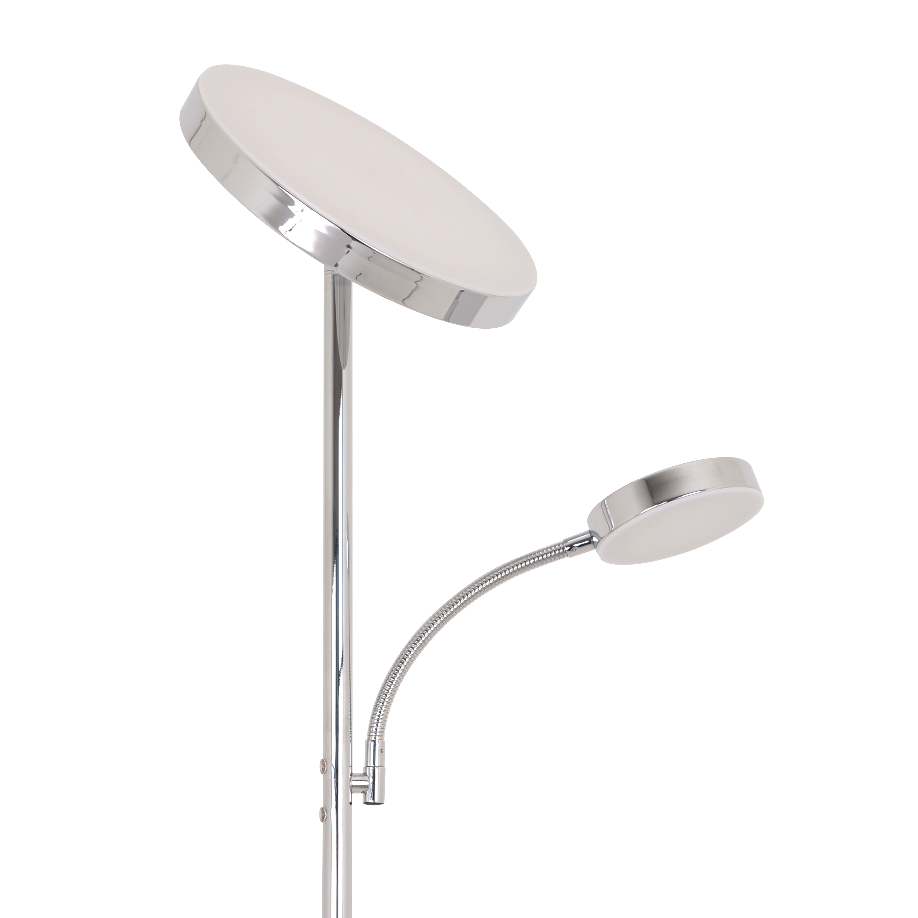 Lampadaire avec liseuse LED, Osana, chrome, H.180 cm - 3