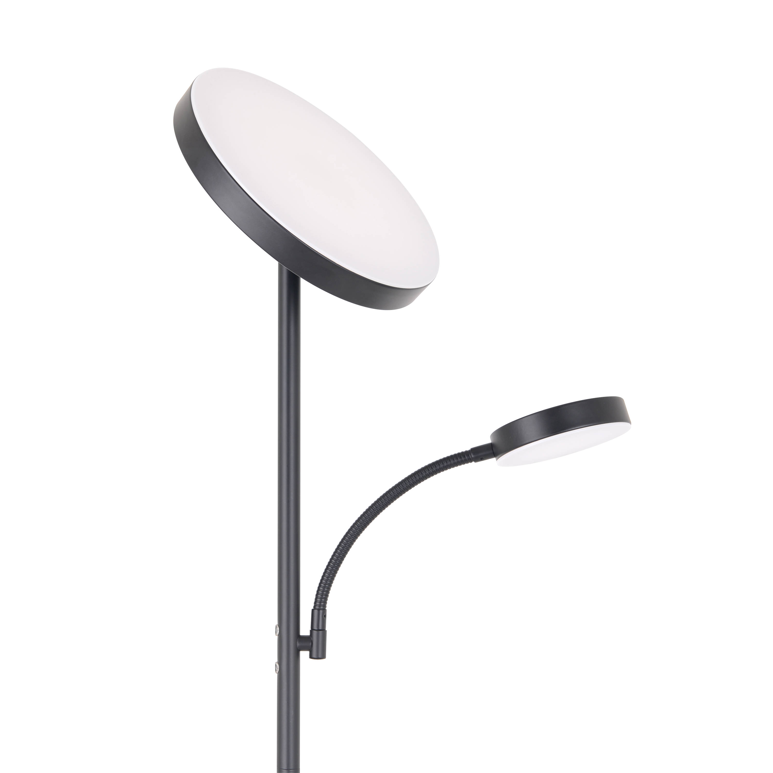 Lampa podłogowa z lampką do czytania Osana czarna LED Inspire - 4