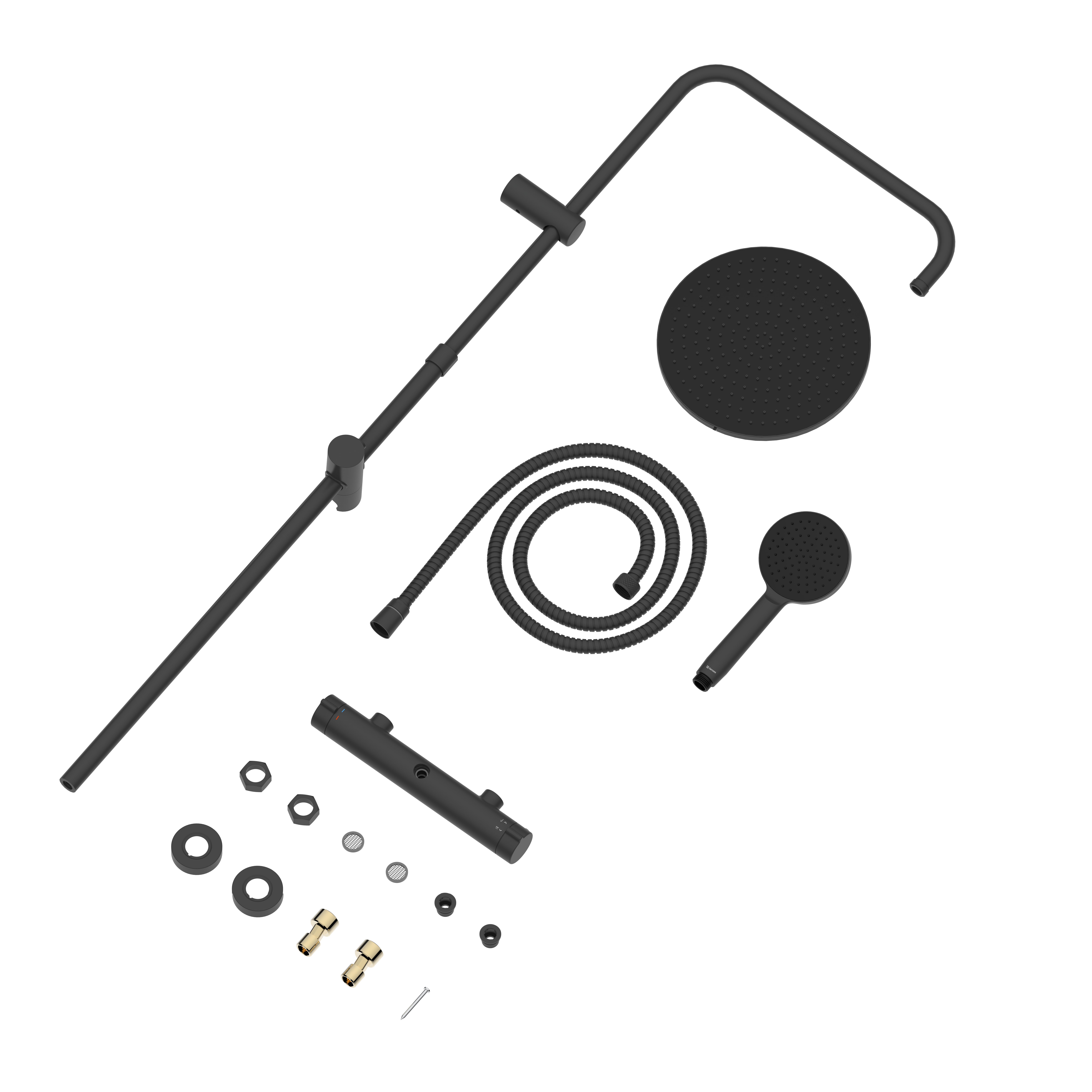 Columna de ducha termostática Sensea Essential negro - 3