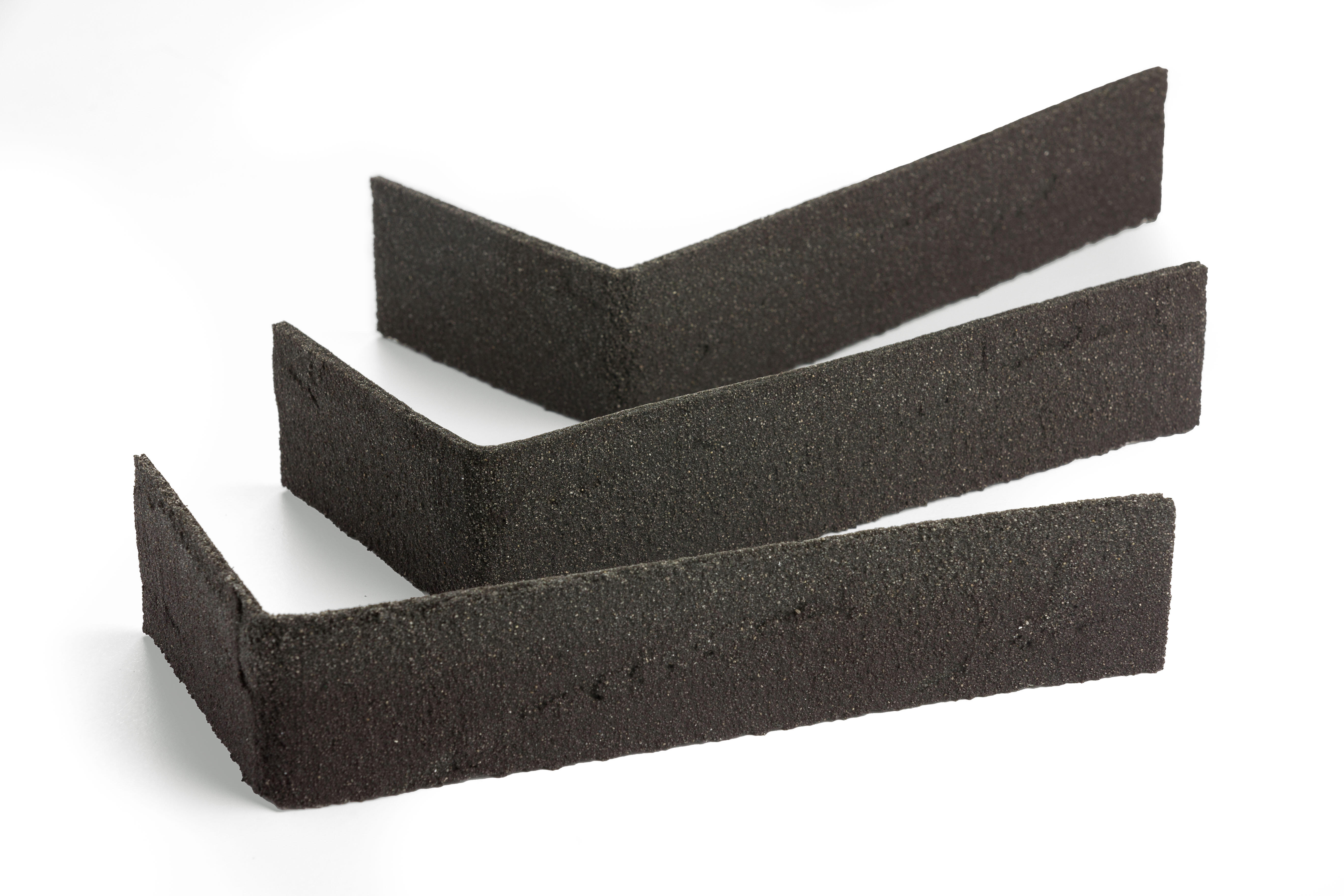 Lot de angles pour plaquette de parement quartz effet brique glasgow anthracite - 3