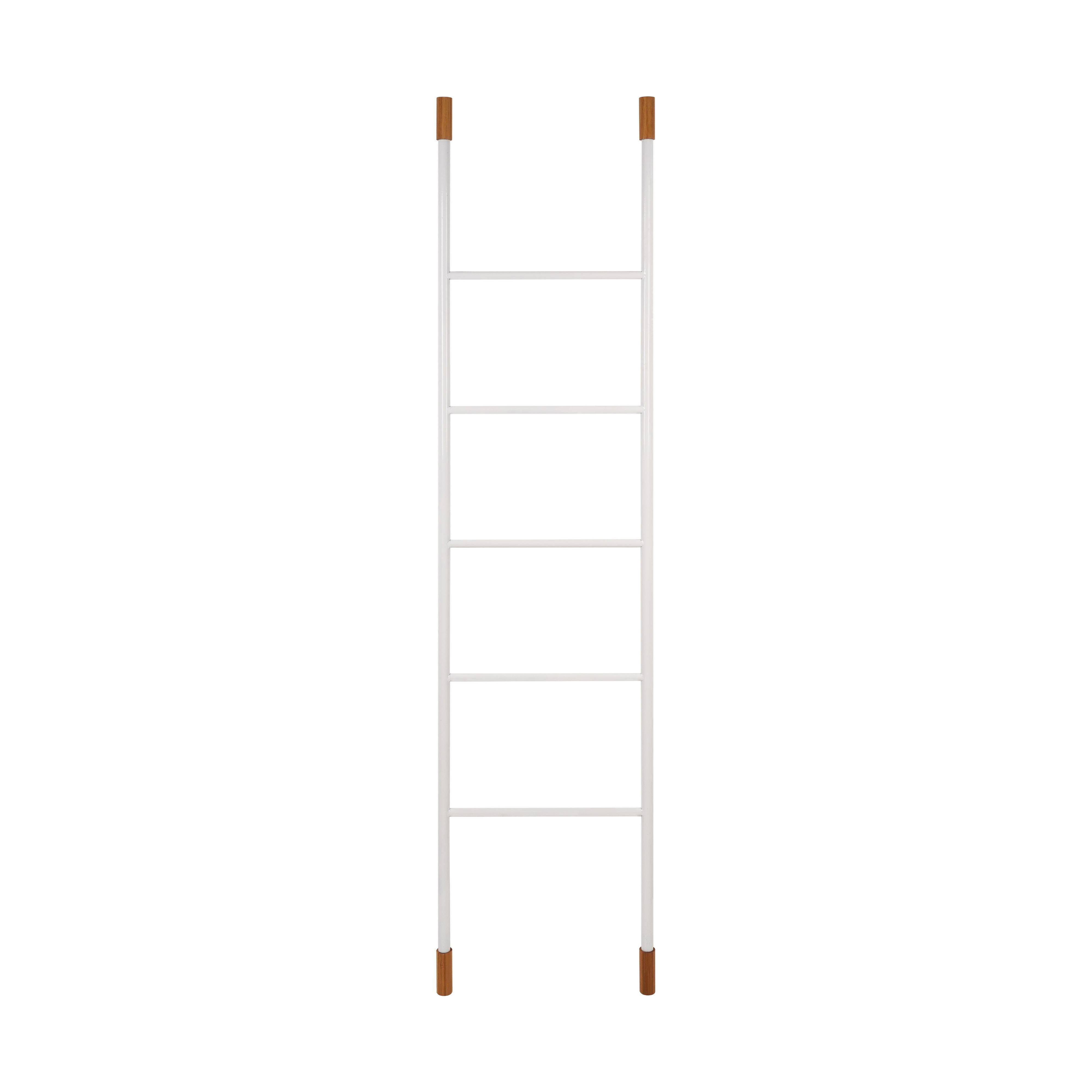 Toallero en escalera pua bambu marrón barnizado 2.2x178 cm