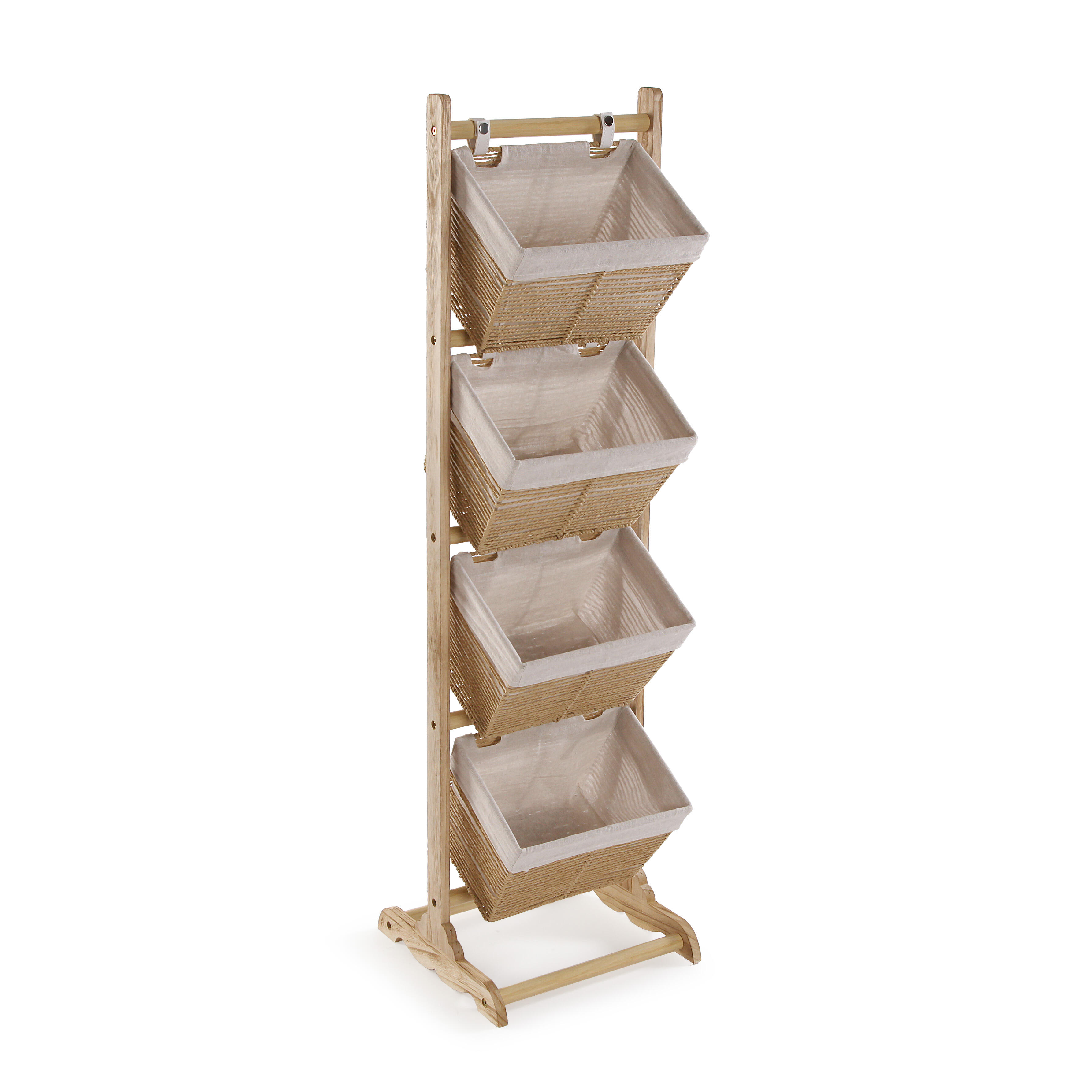 Cajonera de baño zenit marrón 35x35x102 cm